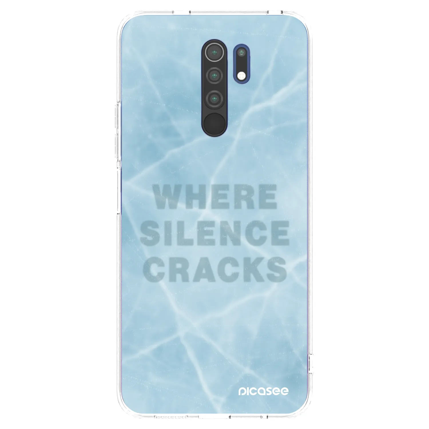 Picasee silikonska prozirna maskica za Xiaomi Redmi 9 - SILENCE