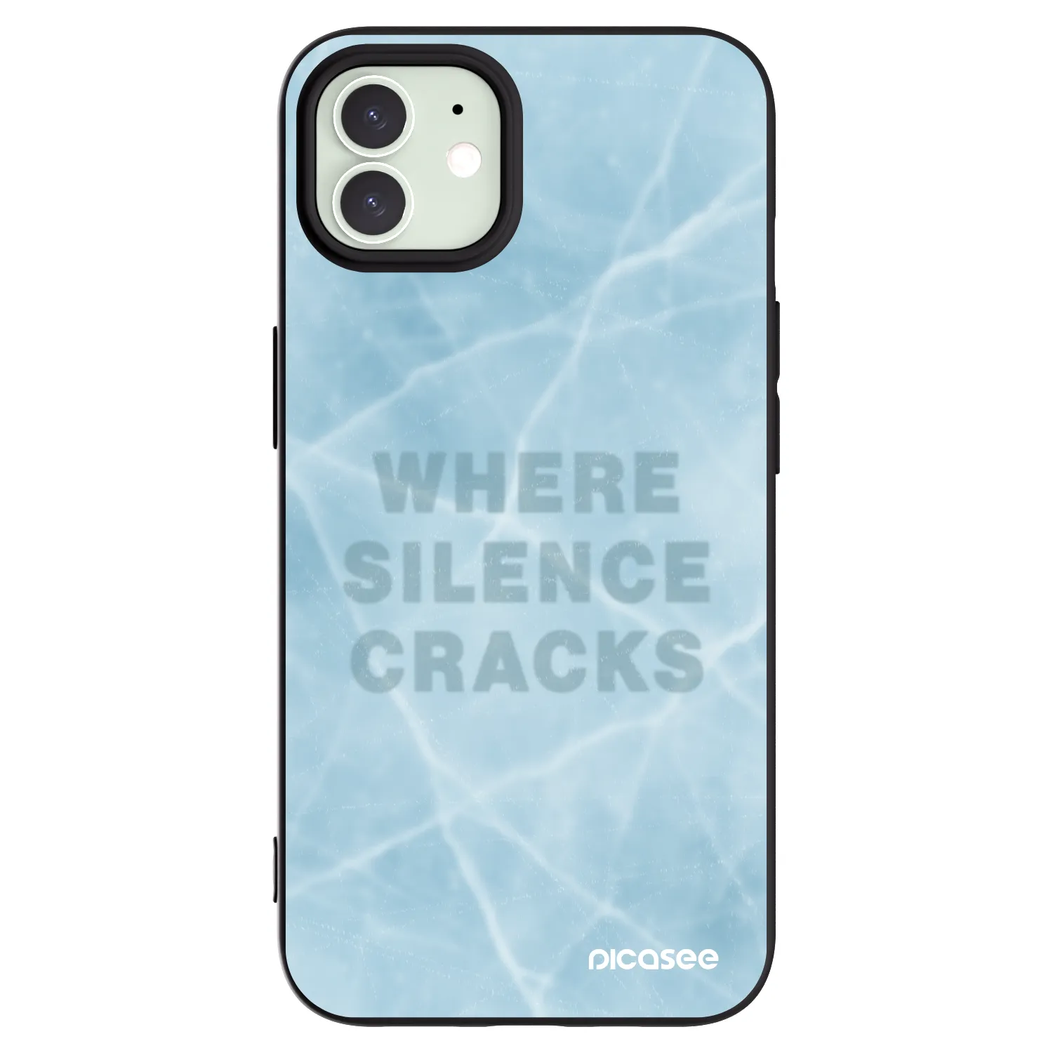 Picasee crna silikonska maskica za Apple iPhone 12 - SILENCE