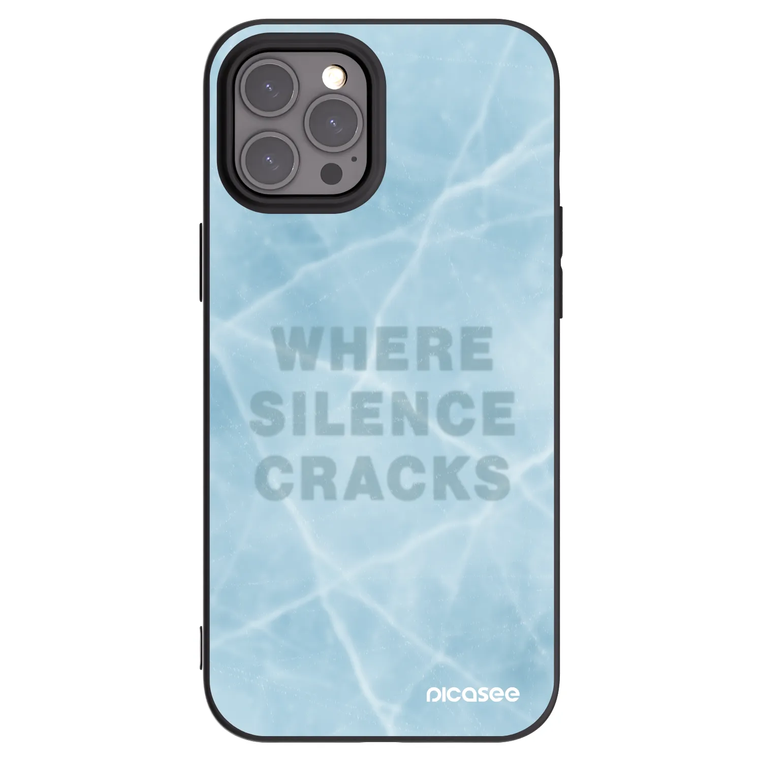 Picasee crna silikonska maskica za Apple iPhone 12 Pro Max - SILENCE