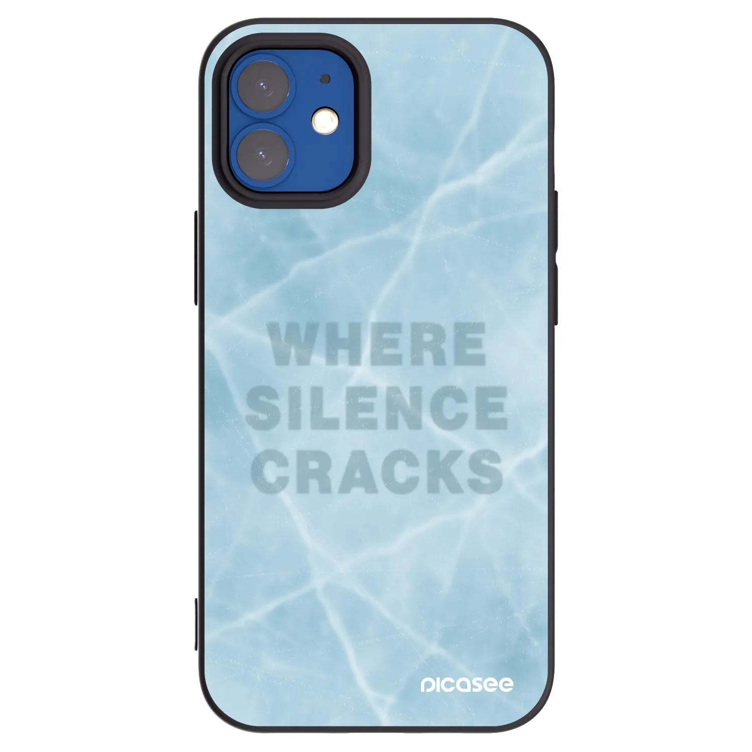 Picasee crna silikonska maskica za Apple iPhone 12 mini - SILENCE