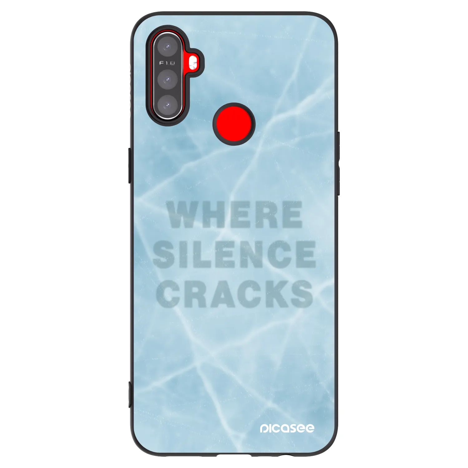 Picasee crna silikonska maskica za Realme C3 - SILENCE