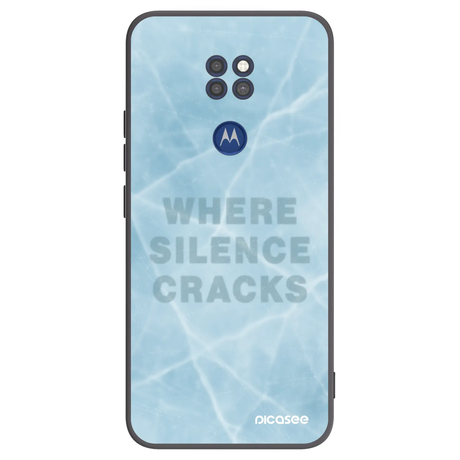 Picasee crna silikonska maskica za Motorola Moto G9 Play - SILENCE