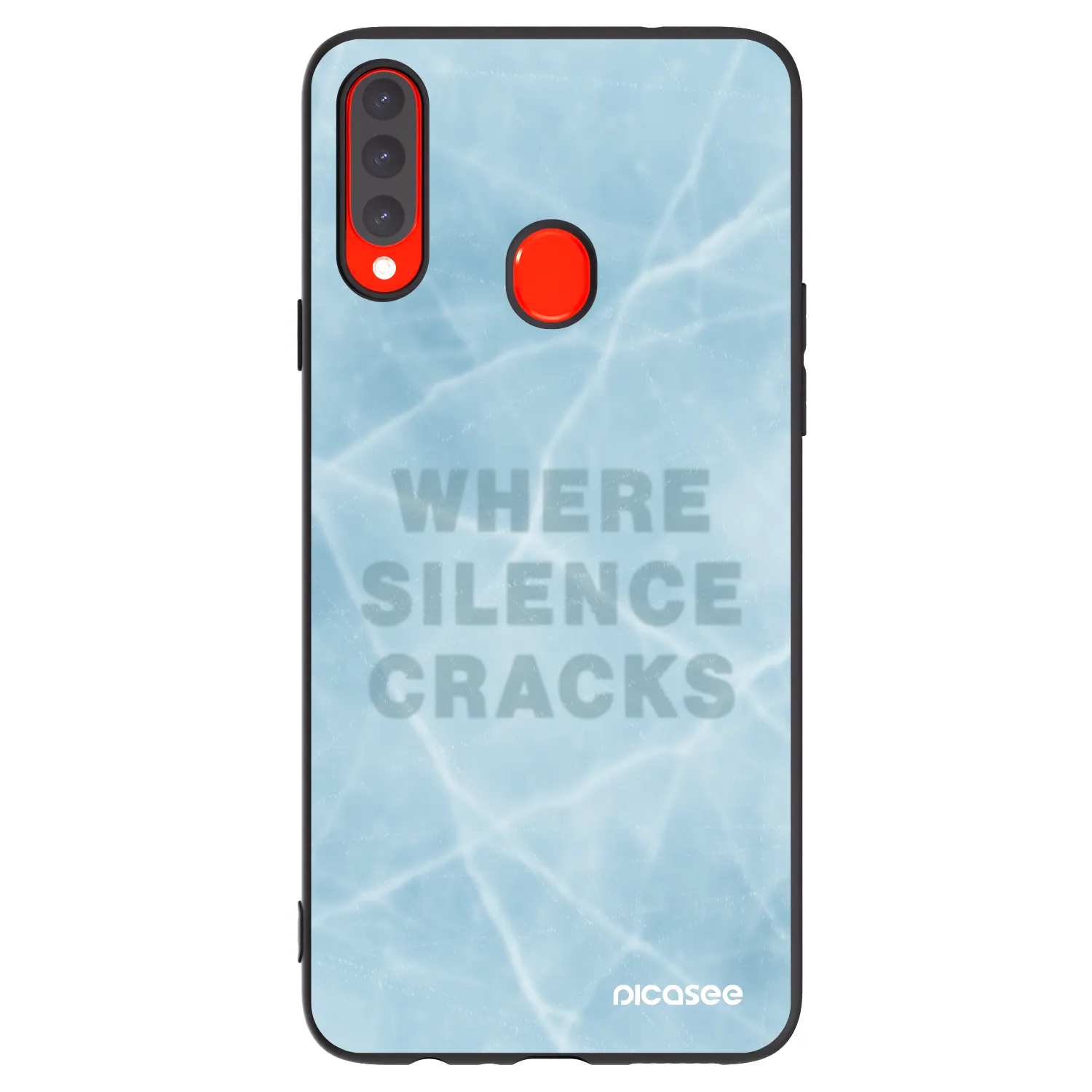 Picasee crna silikonska maskica za Samsung Galaxy A20s - SILENCE