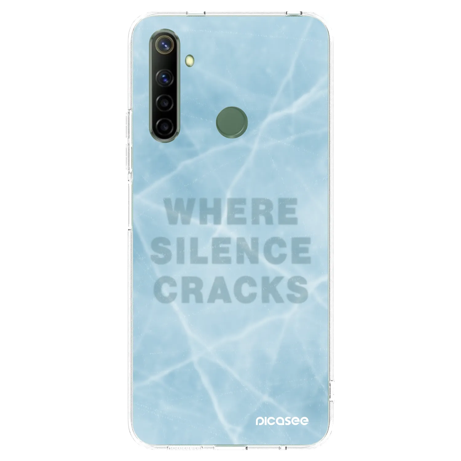 Picasee silikonska prozirna maskica za Realme 6i - SILENCE