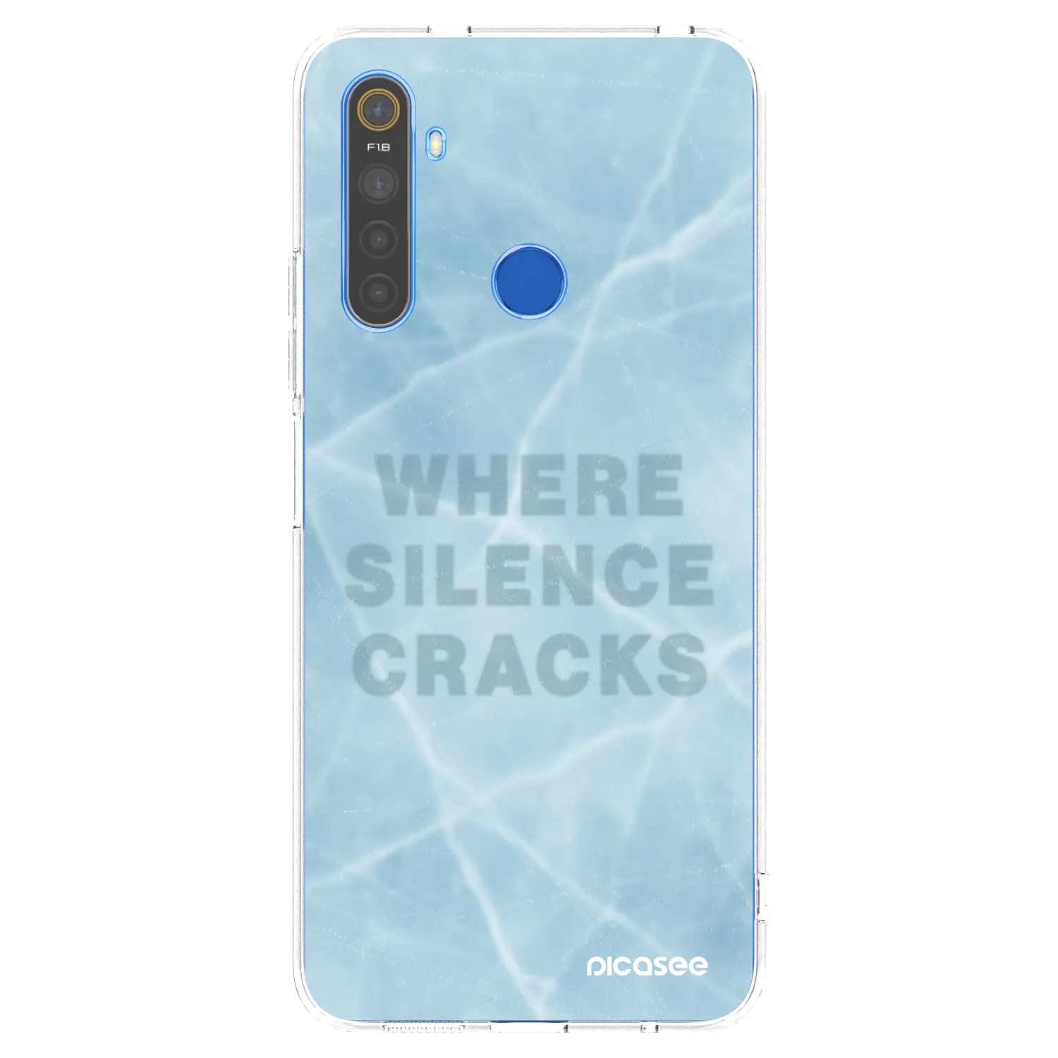 Picasee silikonska prozirna maskica za Realme 5 - SILENCE