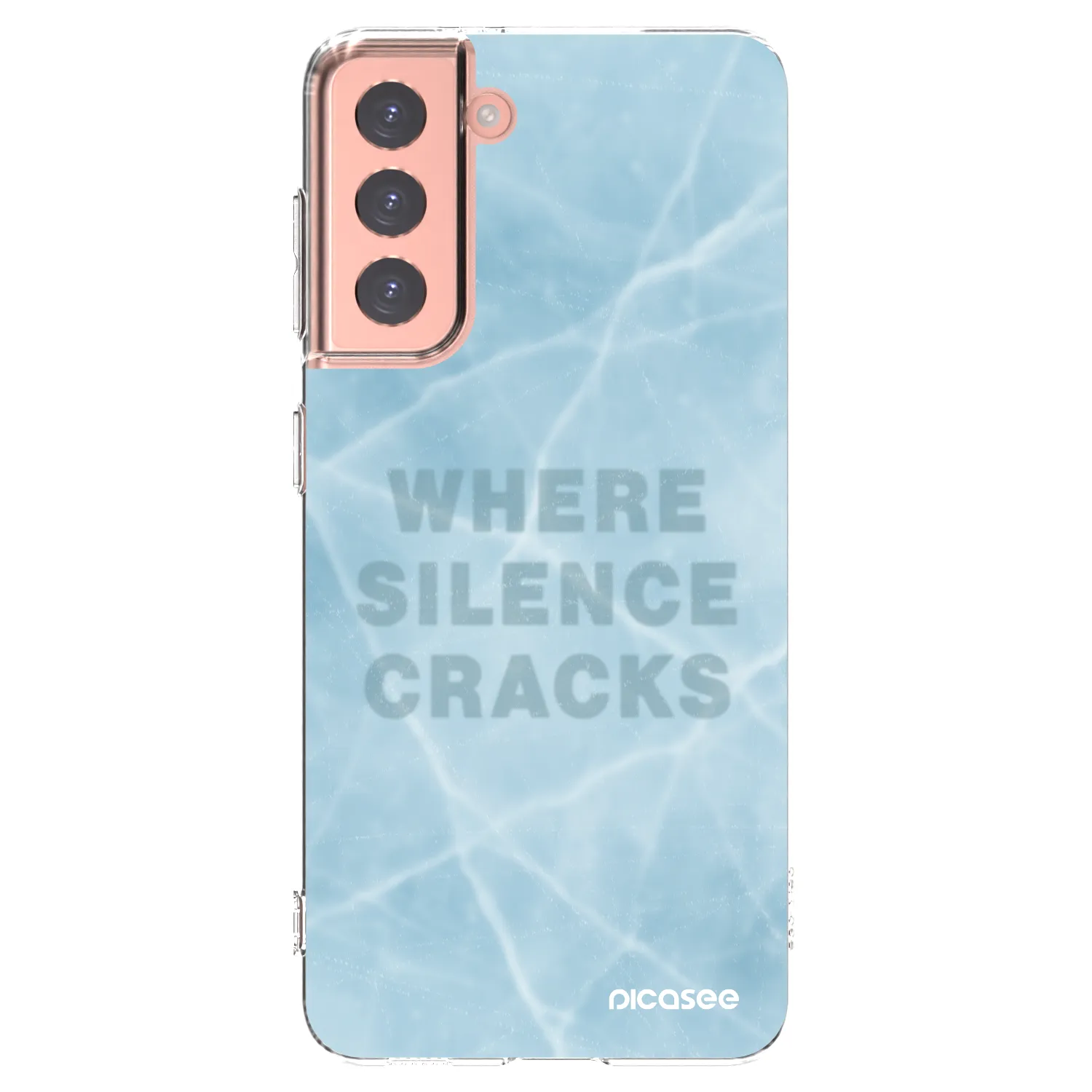 Picasee silikonska prozirna maskica za Samsung Galaxy S21 5G G991B - SILENCE