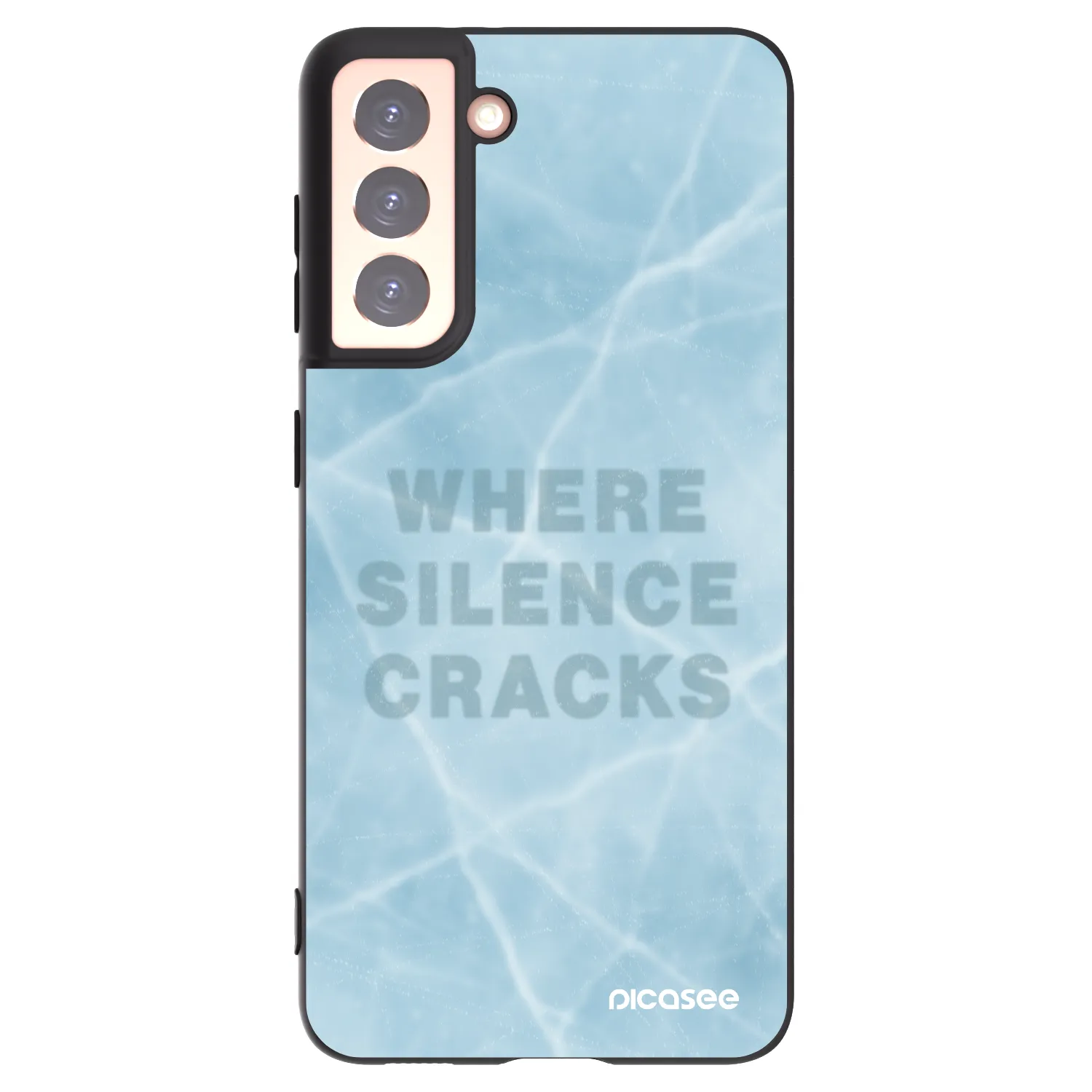 Picasee crna silikonska maskica za Samsung Galaxy S21 5G G991B - SILENCE