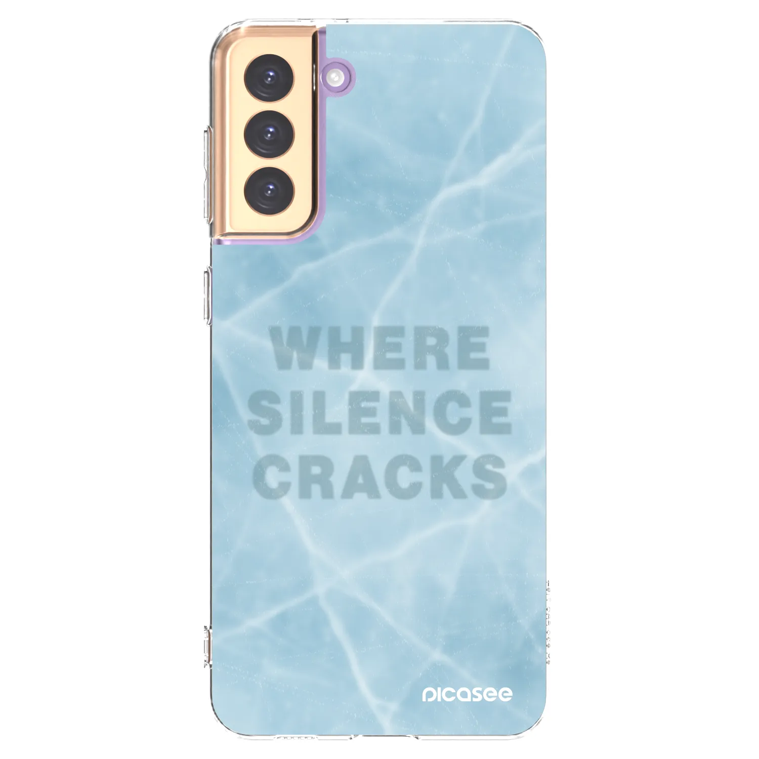 Picasee silikonska prozirna maskica za Samsung Galaxy S21+ 5G G996F - SILENCE