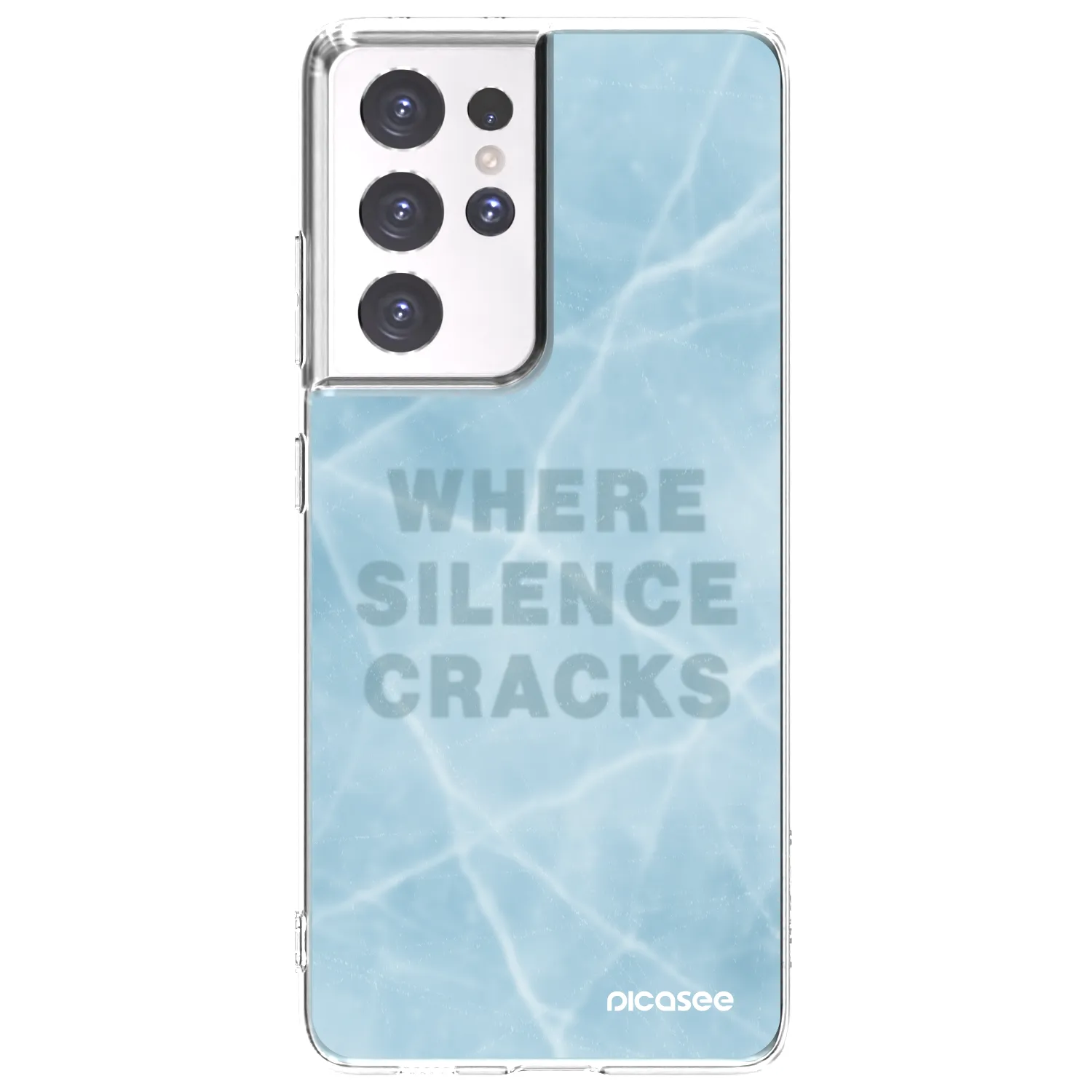 Picasee silikonska prozirna maskica za Samsung Galaxy S21 Ultra 5G G998B - SILENCE