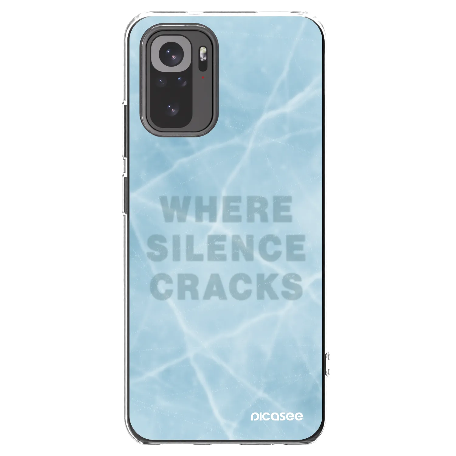 Picasee silikonska prozirna maskica za Xiaomi Redmi Note 10 - SILENCE