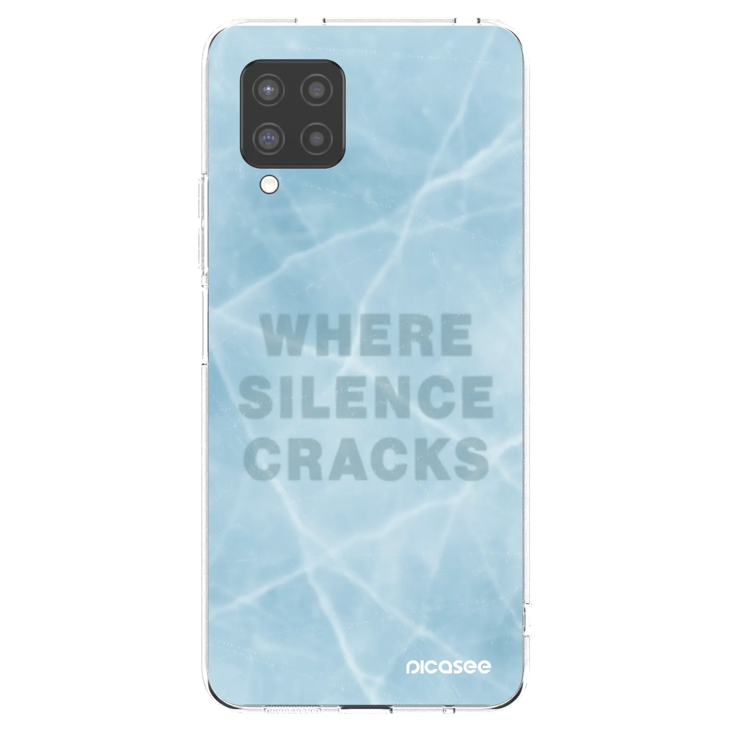 Picasee silikonska prozirna maskica za Samsung Galaxy A42 A426B - SILENCE