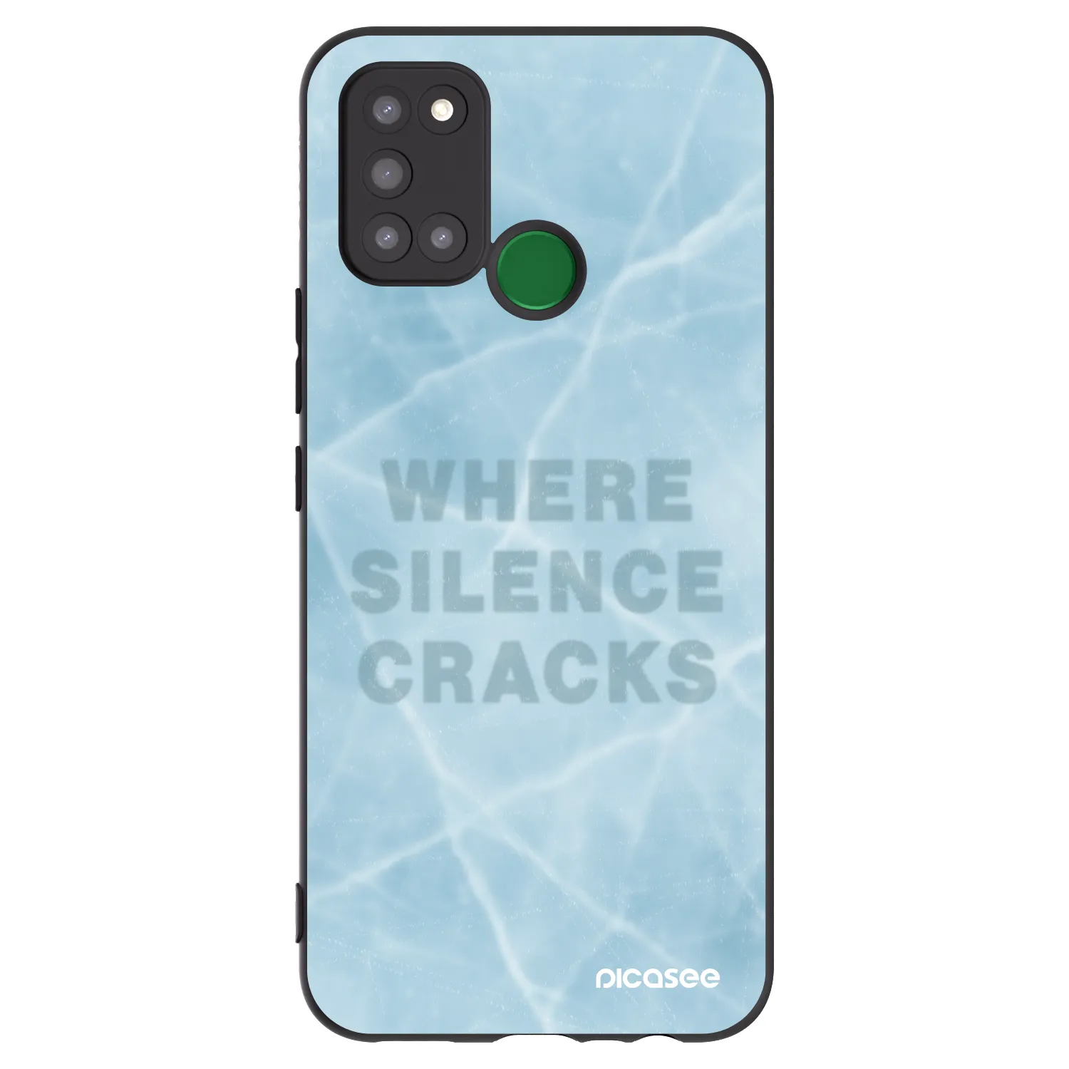 Picasee crna silikonska maskica za Realme 7i - SILENCE