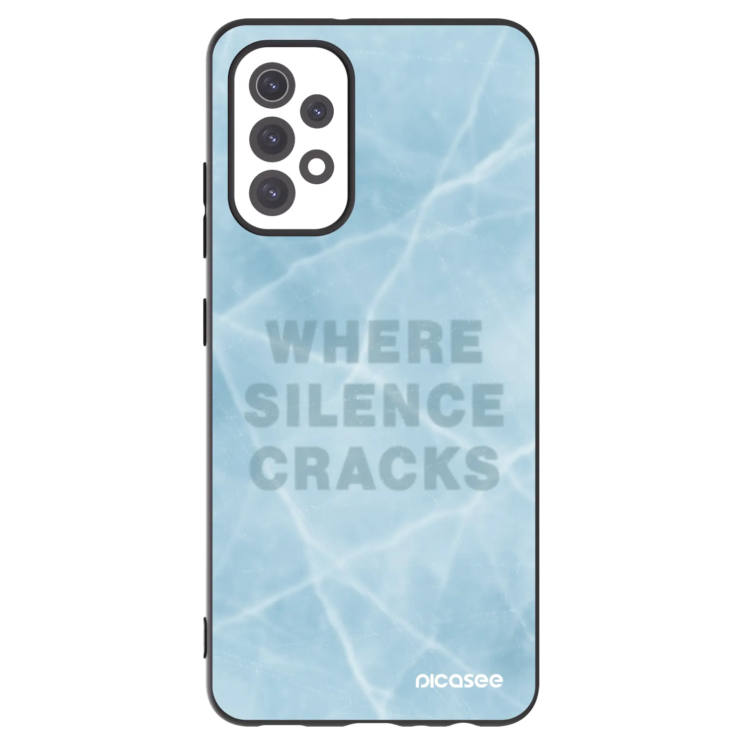 Picasee crna silikonska maskica za Samsung Galaxy A32 5G A326B - SILENCE