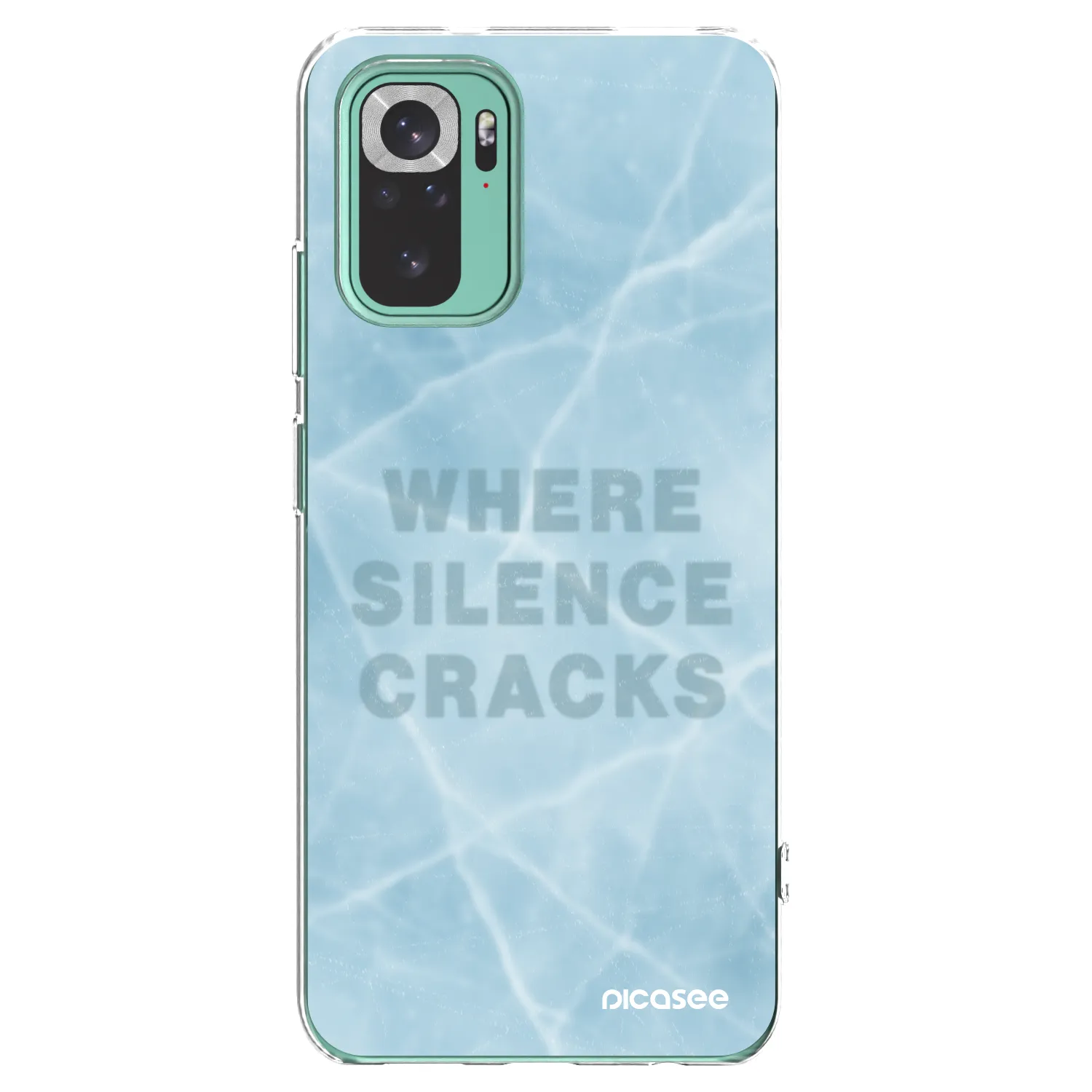 Picasee silikonska prozirna maskica za Xiaomi Redmi Note 10 Pro - SILENCE