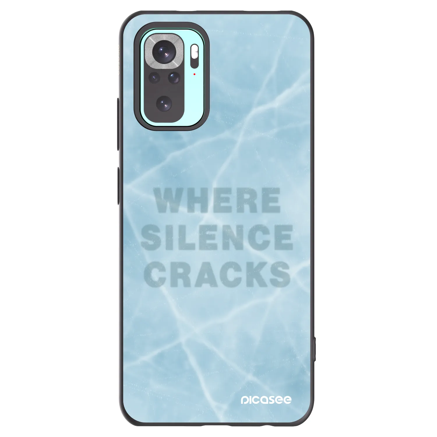 Picasee crna silikonska maskica za Xiaomi Redmi Note 10 Pro - SILENCE