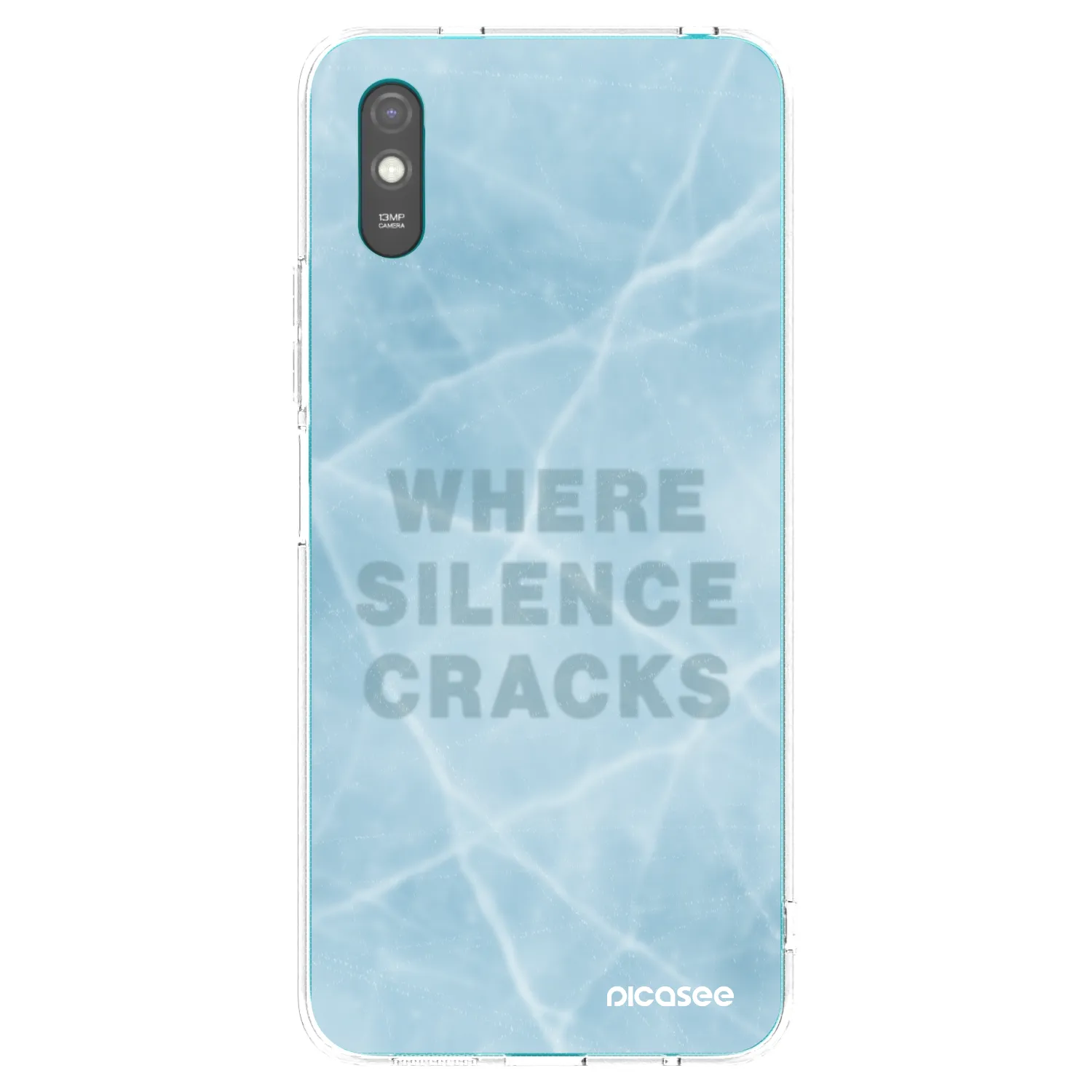 Picasee silikonska prozirna maskica za Xiaomi Redmi 9AT - SILENCE