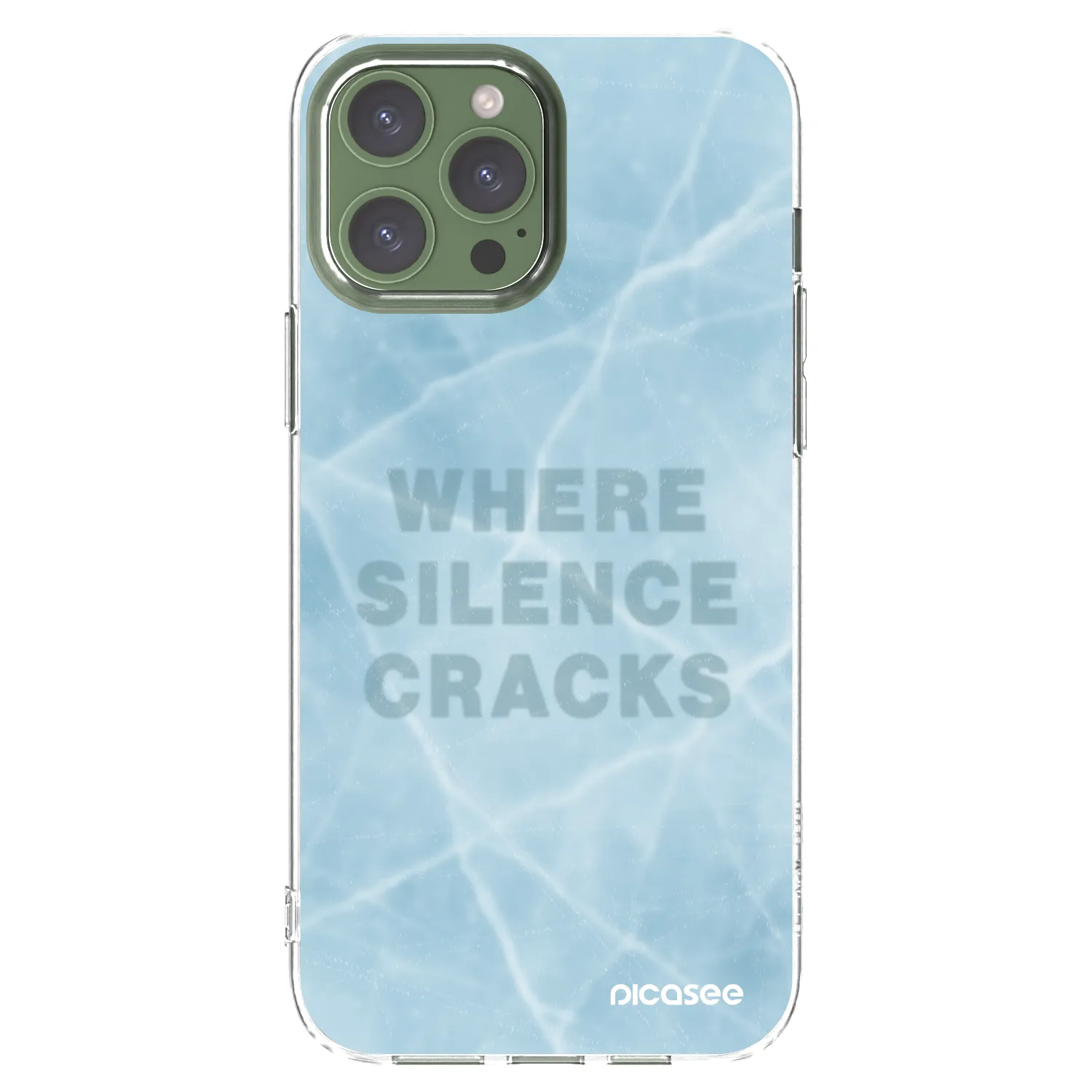 Picasee silikonska prozirna maskica za Apple iPhone 13 Pro Max - SILENCE