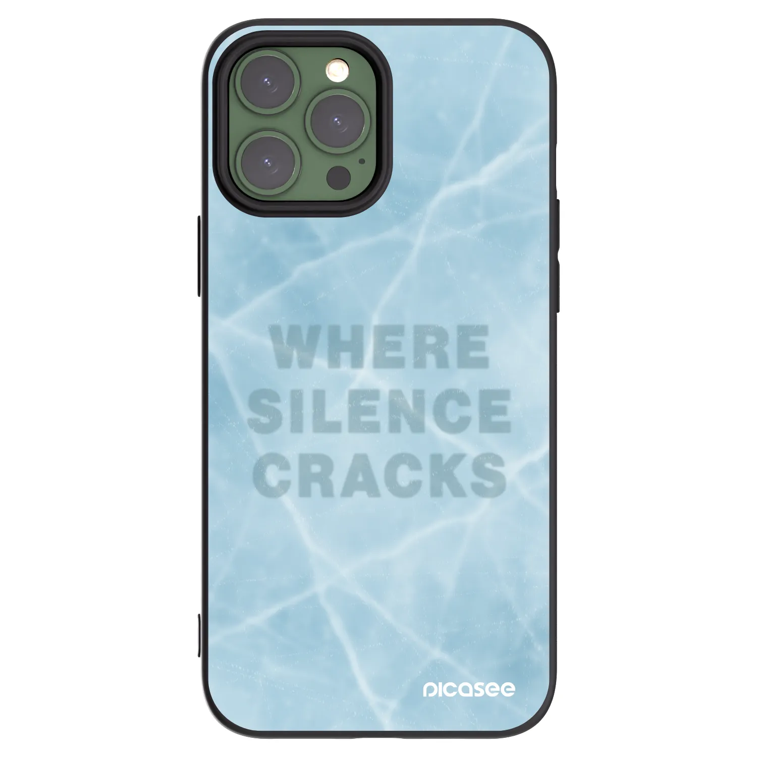 Picasee crna silikonska maskica za Apple iPhone 13 Pro Max - SILENCE