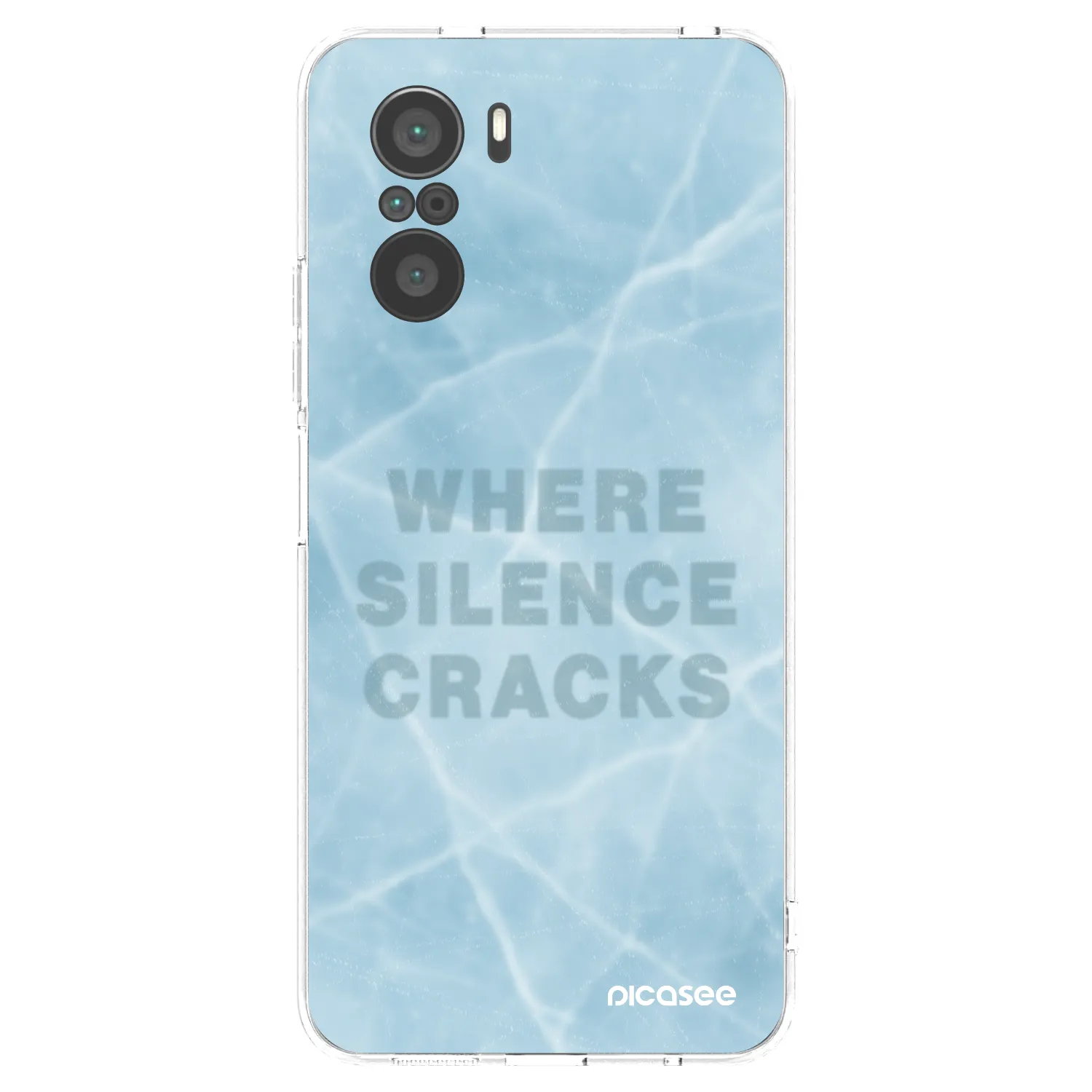Picasee silikonska prozirna maskica za Xiaomi Poco F3 - SILENCE