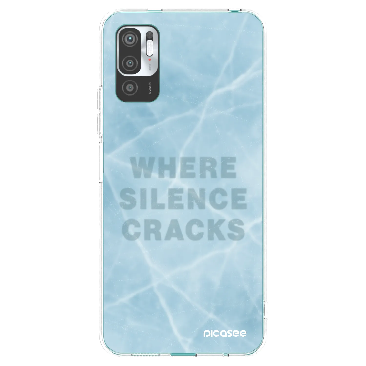 Picasee silikonska prozirna maskica za Xiaomi Redmi Note 10 5G - SILENCE