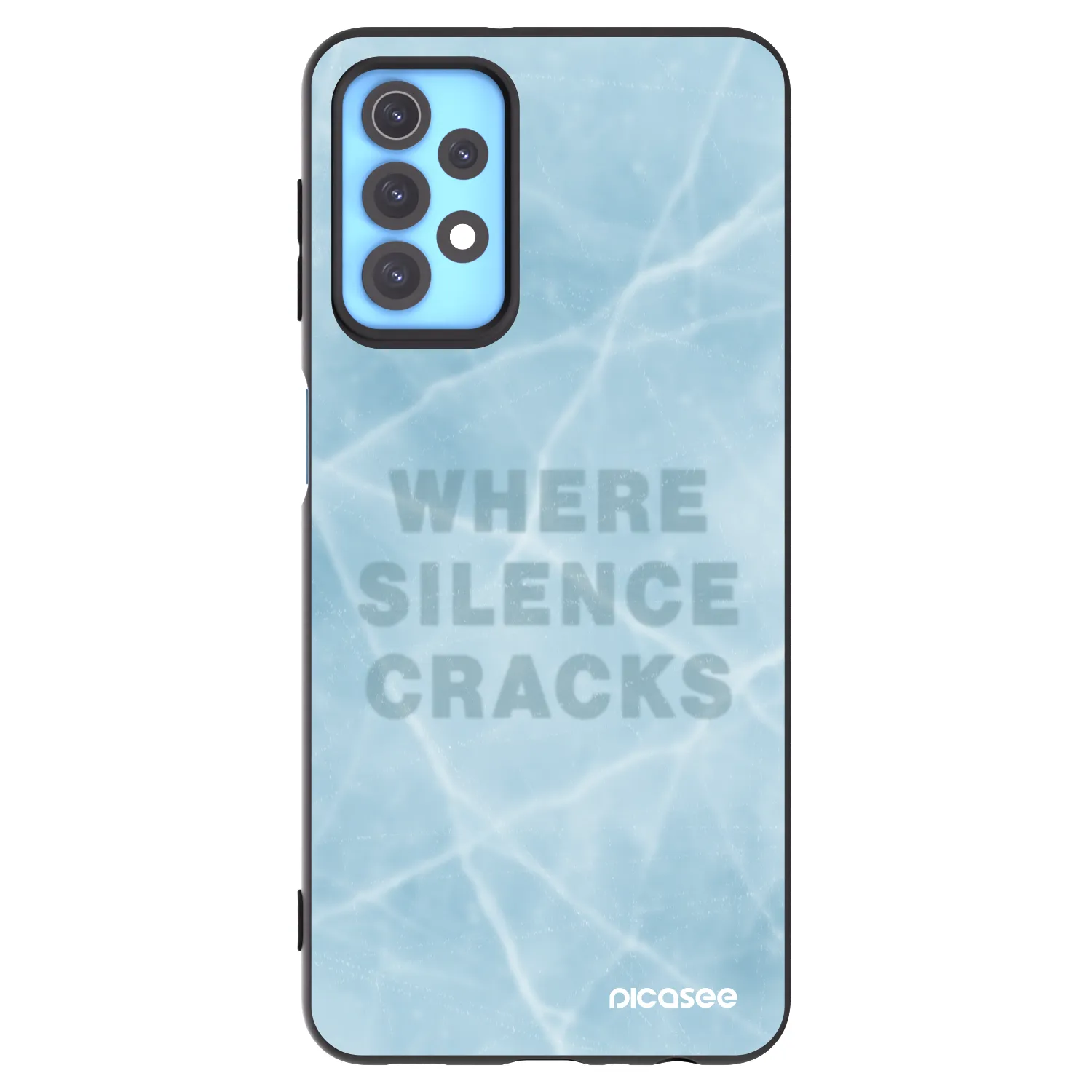 Picasee crna silikonska maskica za Samsung Galaxy A32 4G SM-A325F - SILENCE