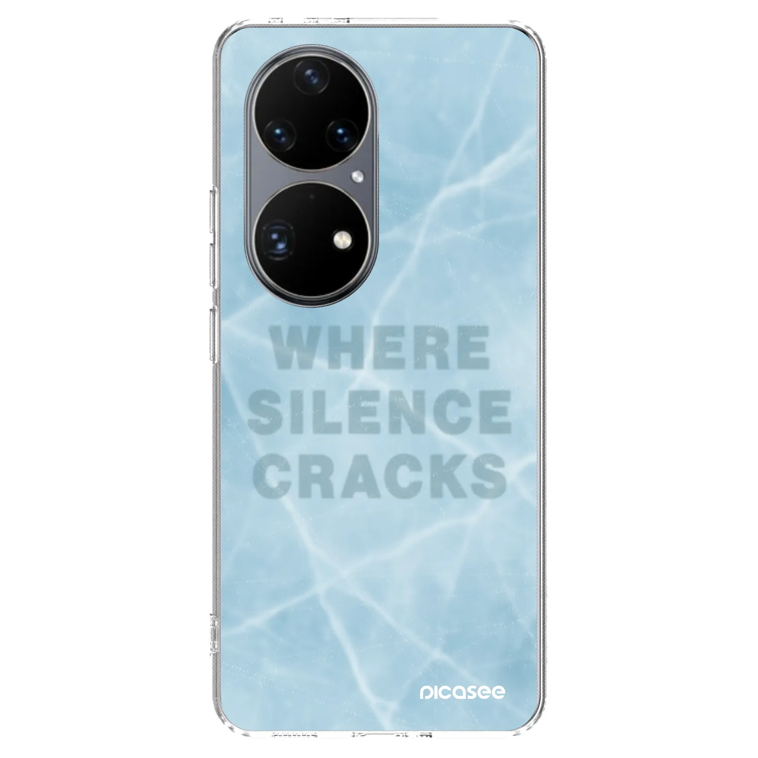 Picasee silikonska prozirna maskica za Huawei P50 - SILENCE