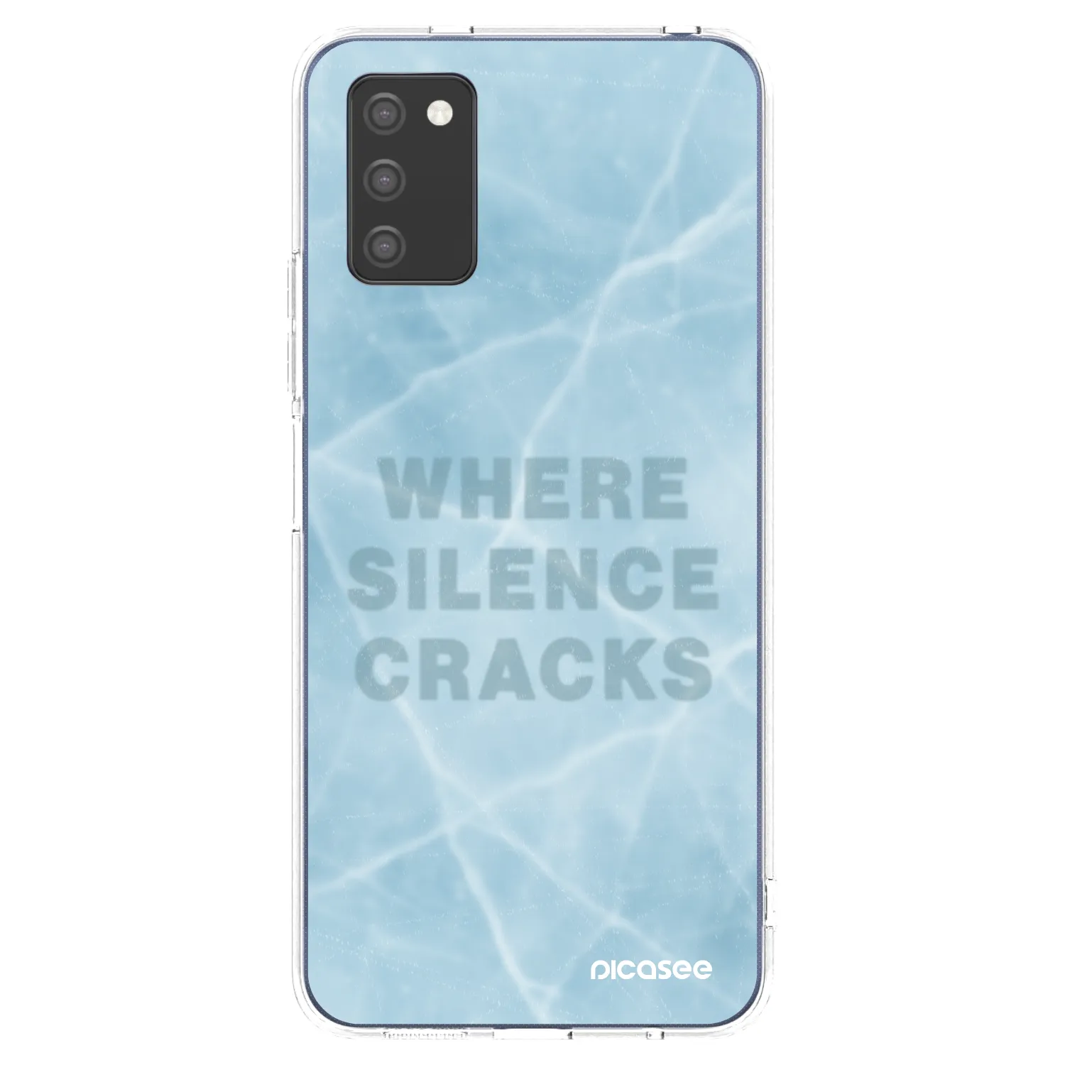 Picasee silikonska prozirna maskica za Samsung Galaxy A02s A025G - SILENCE