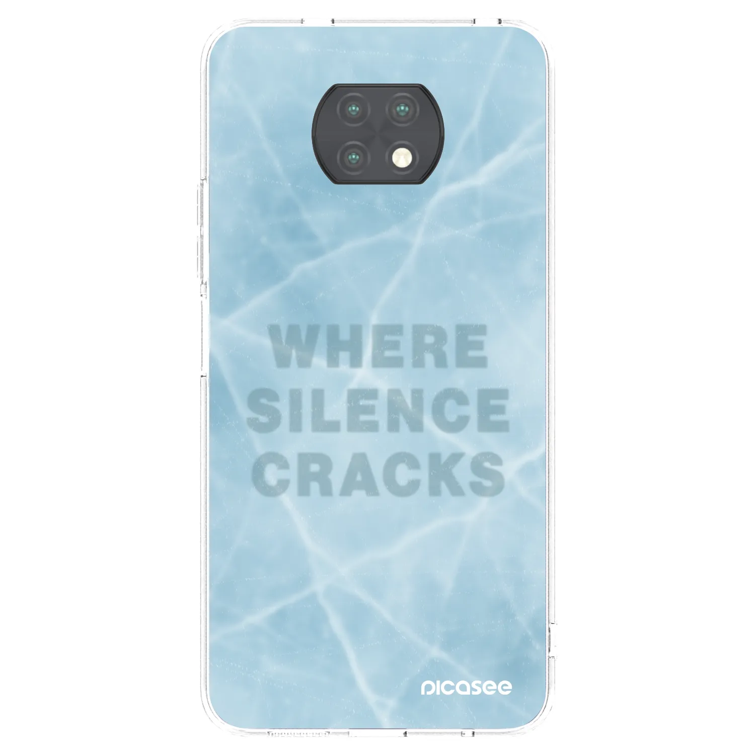 Picasee silikonska prozirna maskica za Xiaomi Redmi Note 9T - SILENCE