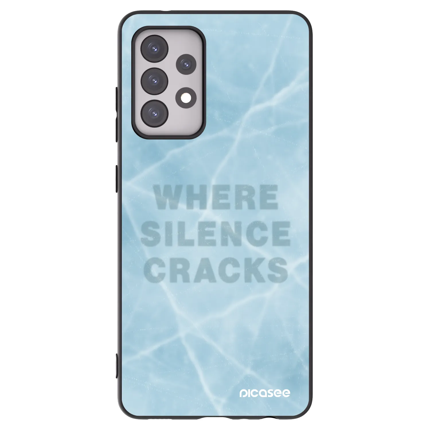 Picasee crna silikonska maskica za Samsung Galaxy A52s 5G A528B - SILENCE