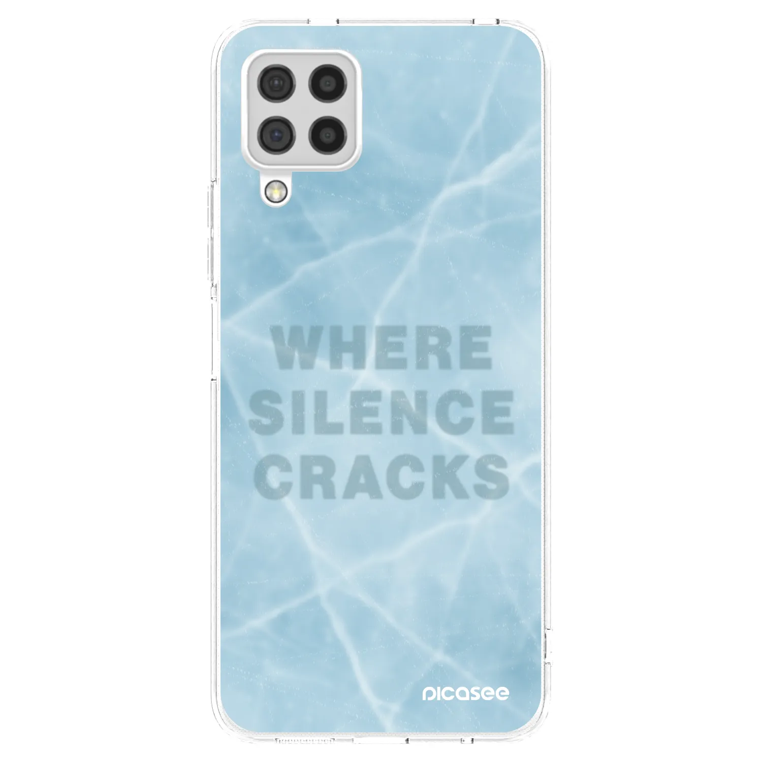 Picasee silikonska prozirna maskica za Samsung Galaxy A22 A225F 4G - SILENCE