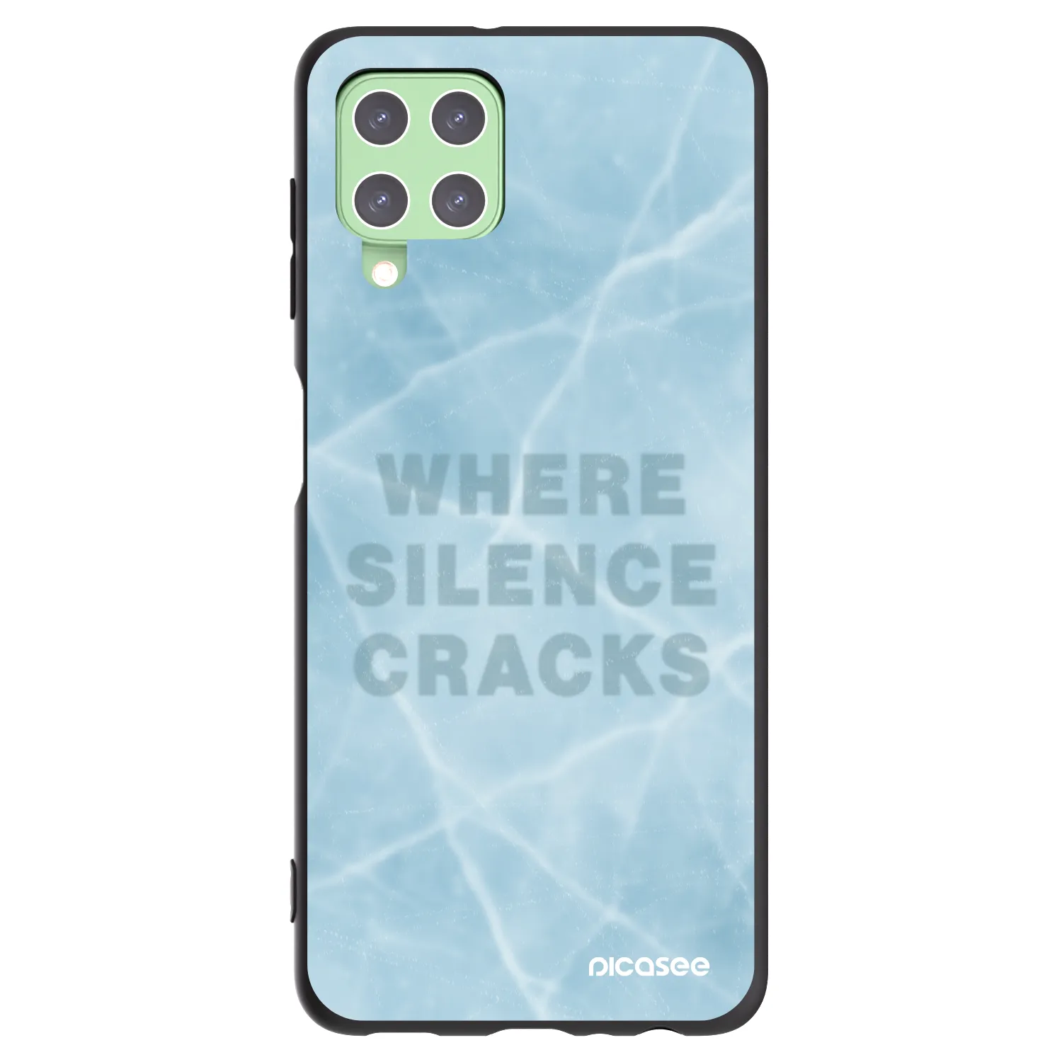 Picasee crna silikonska maskica za Samsung Galaxy A22 A225F 4G - SILENCE