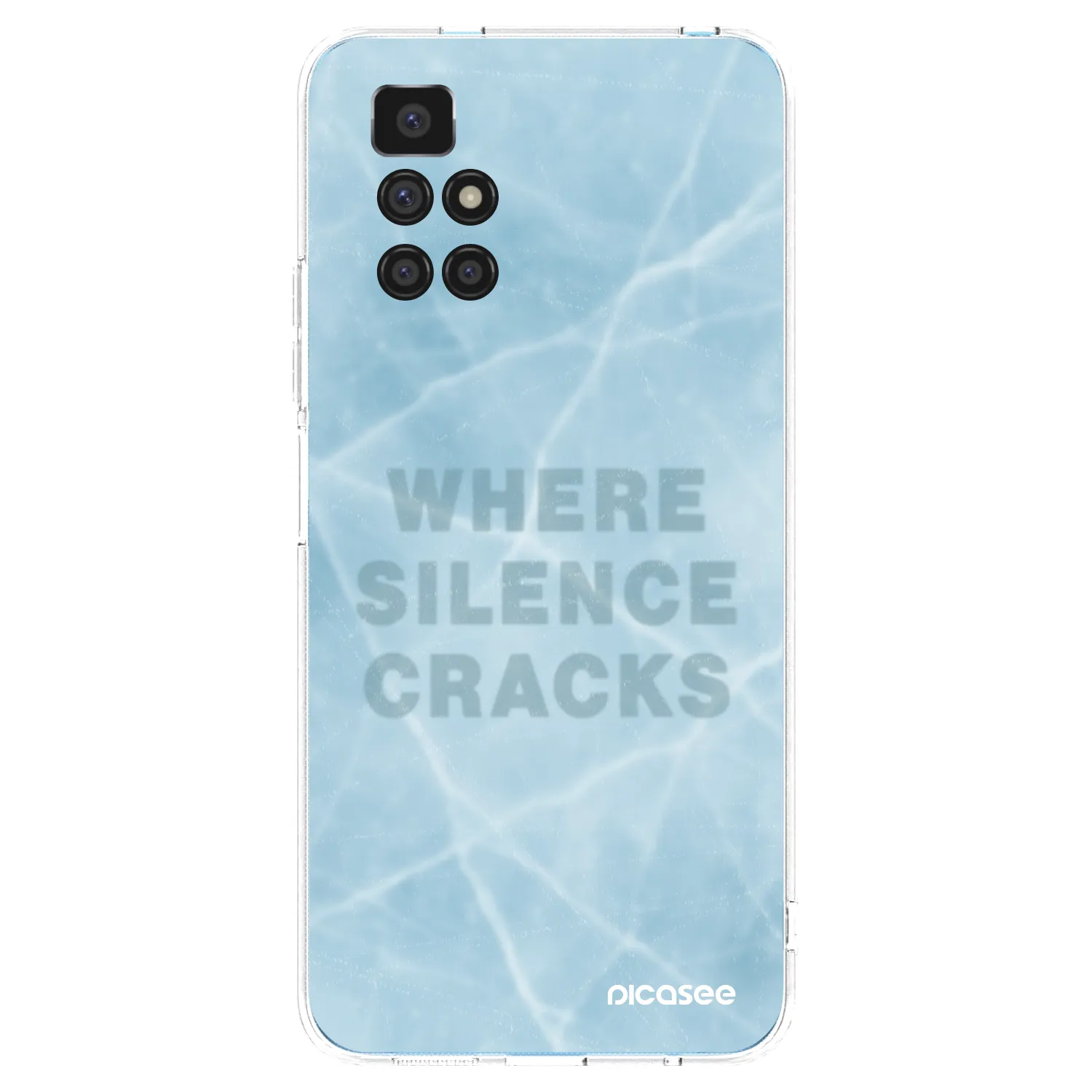 Picasee silikonska prozirna maskica za Xiaomi Redmi 10 - SILENCE