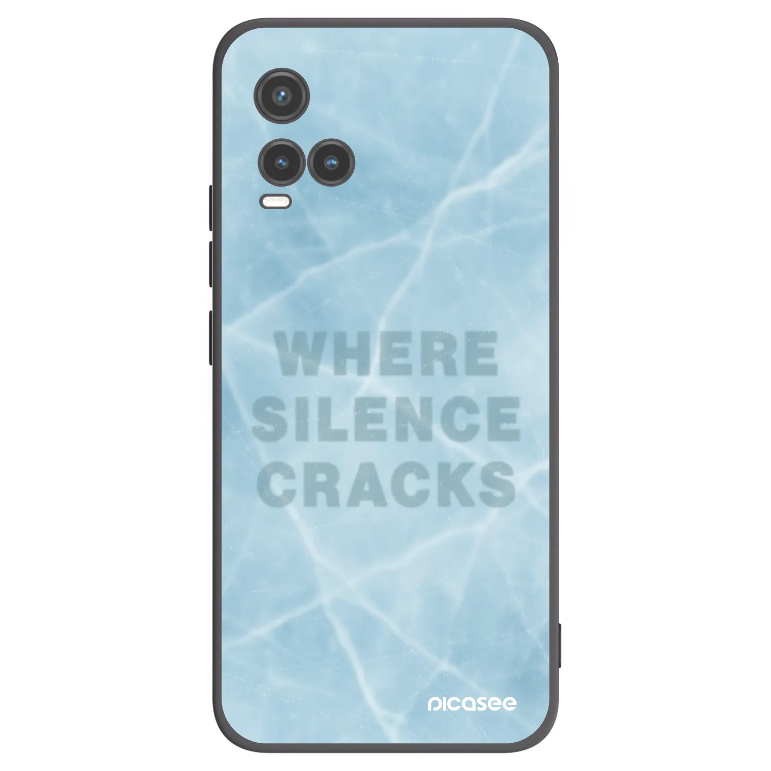 Picasee crna silikonska maskica za Vivo Y33s - SILENCE