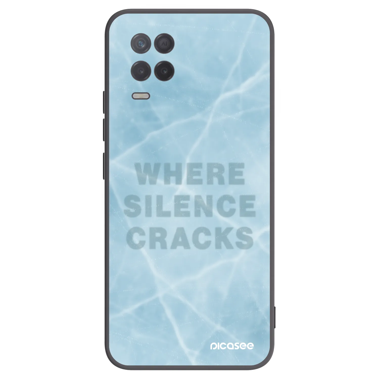 Picasee crna silikonska maskica za Realme 8 5G - SILENCE