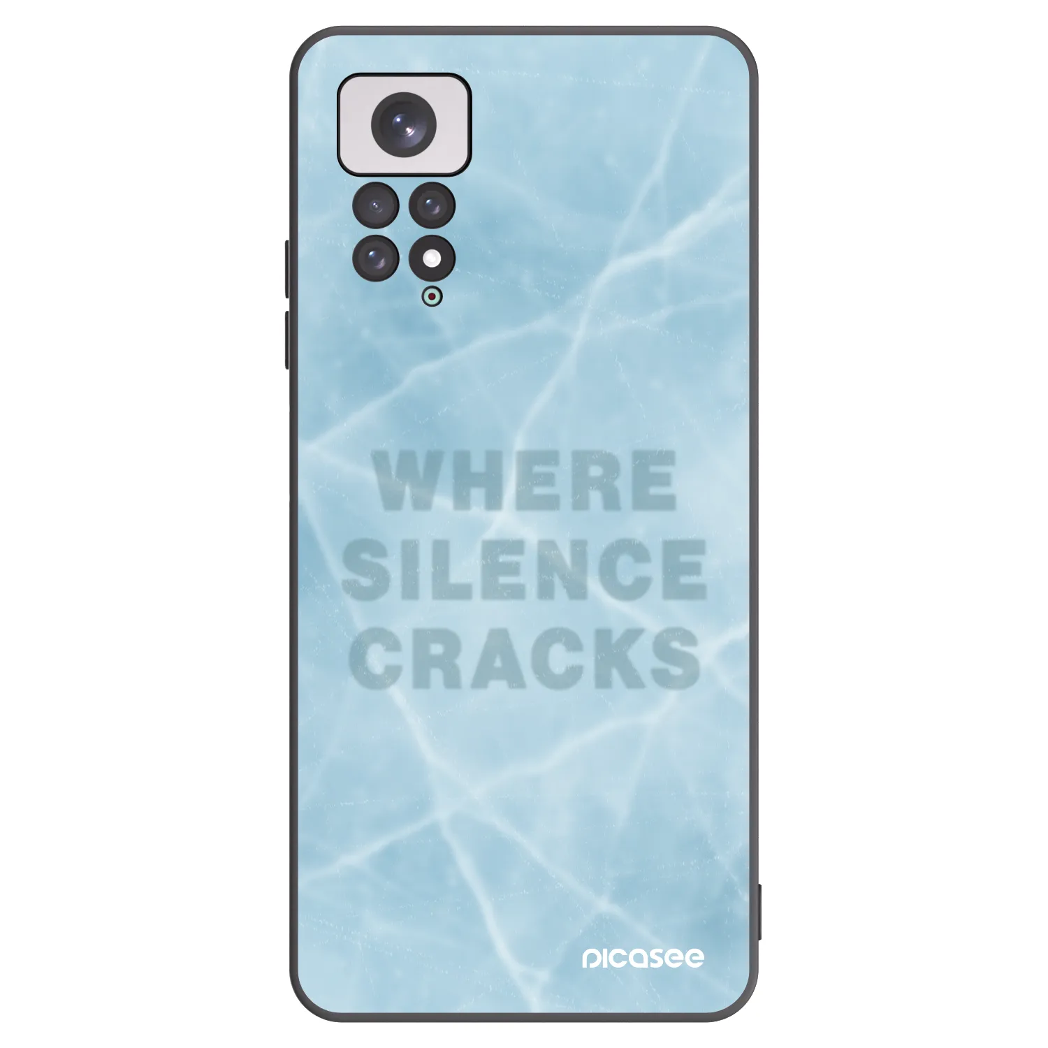 Picasee crna silikonska maskica za Xiaomi Redmi Note 11 - SILENCE