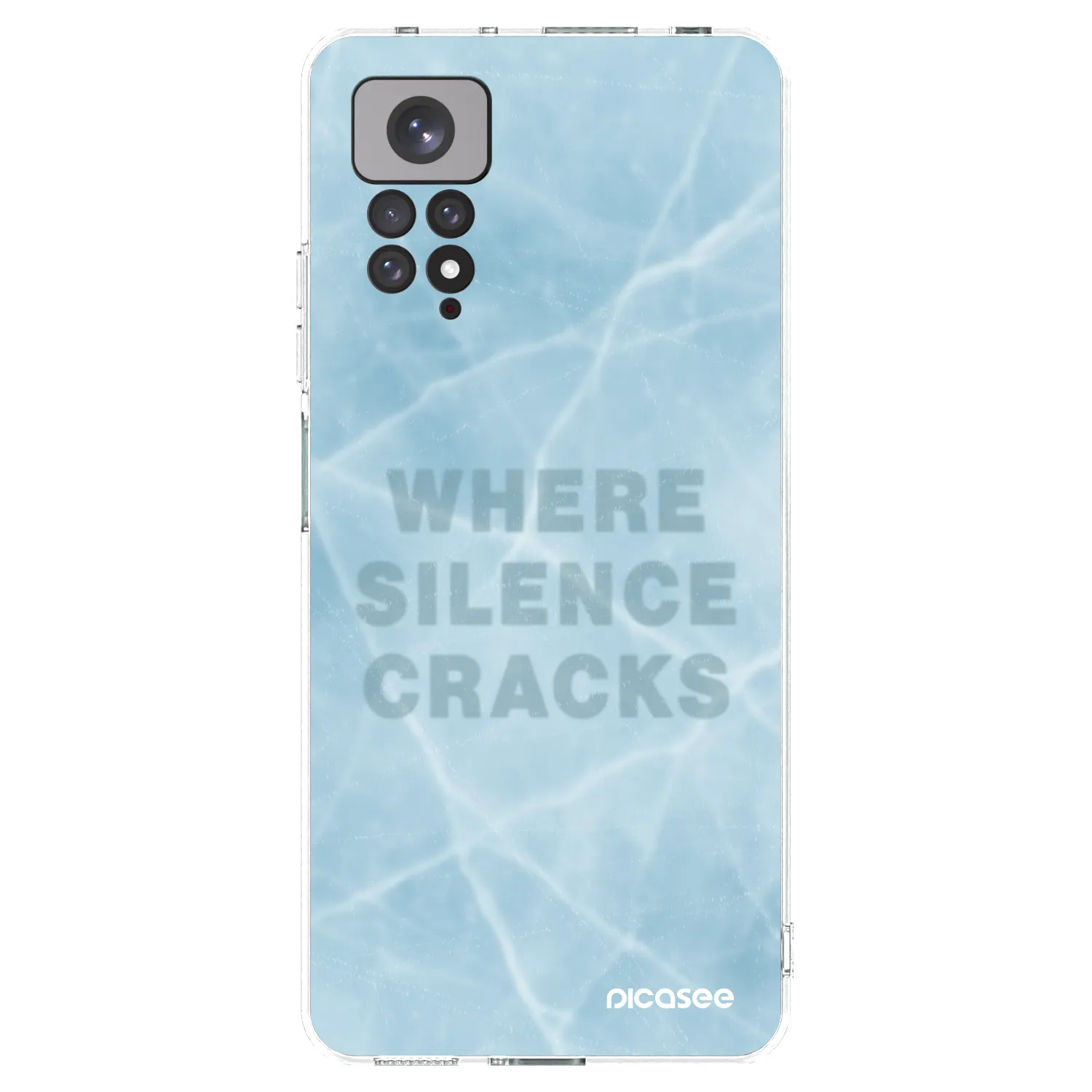 Picasee silikonska prozirna maskica za Xiaomi Redmi Note 11S 4G - SILENCE
