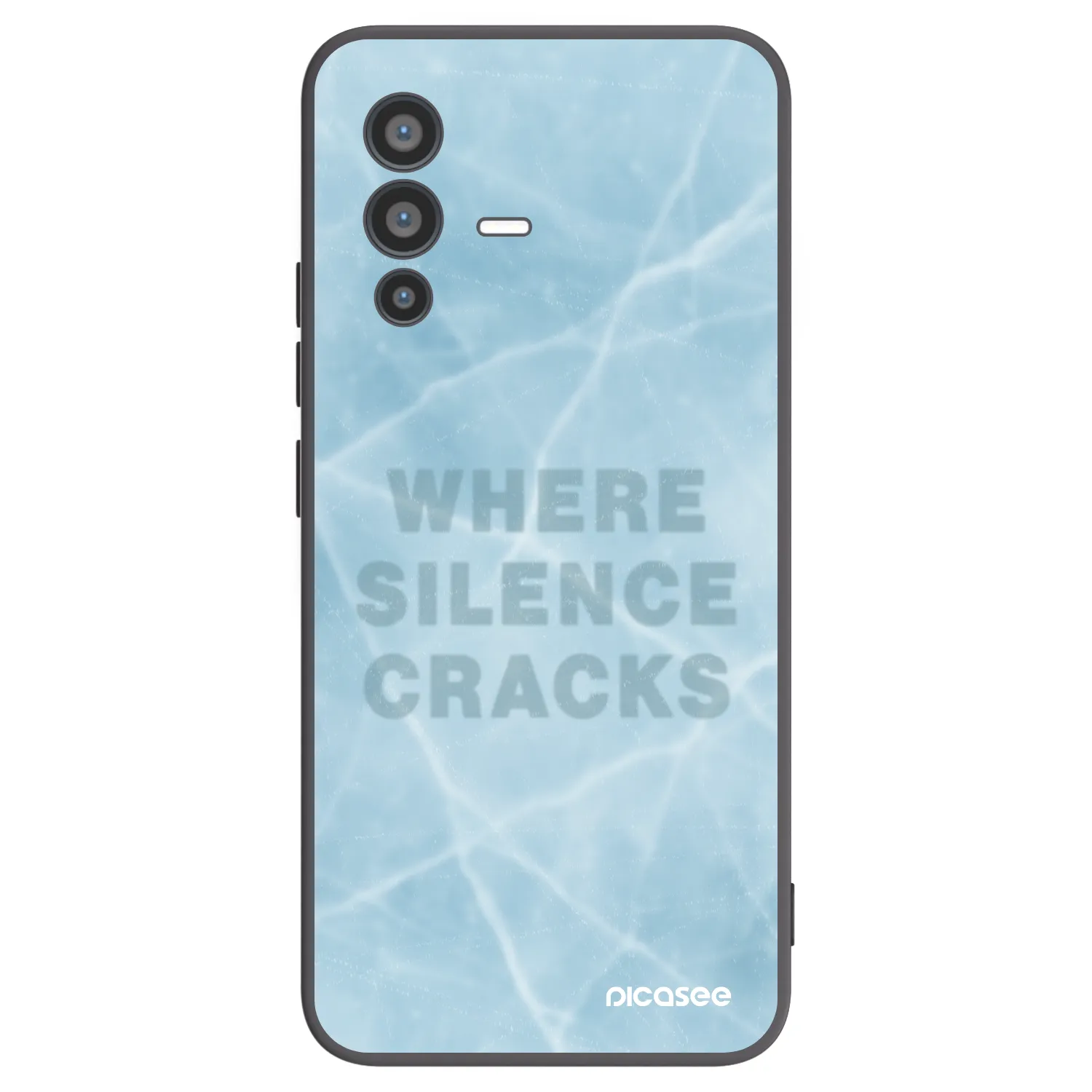 Picasee crna silikonska maskica za Vivo V23 5G - SILENCE