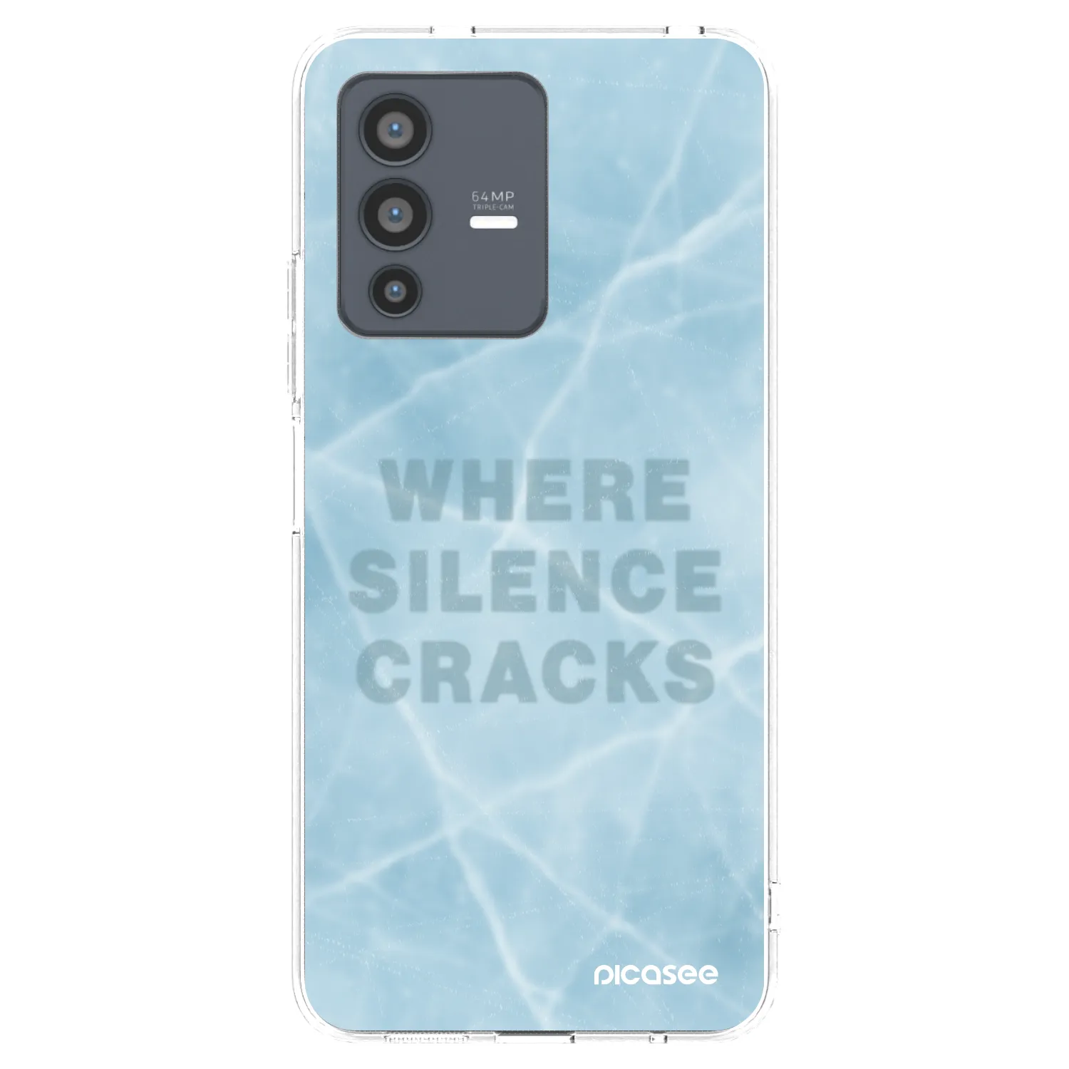 Picasee silikonska prozirna maskica za Vivo V23 5G - SILENCE