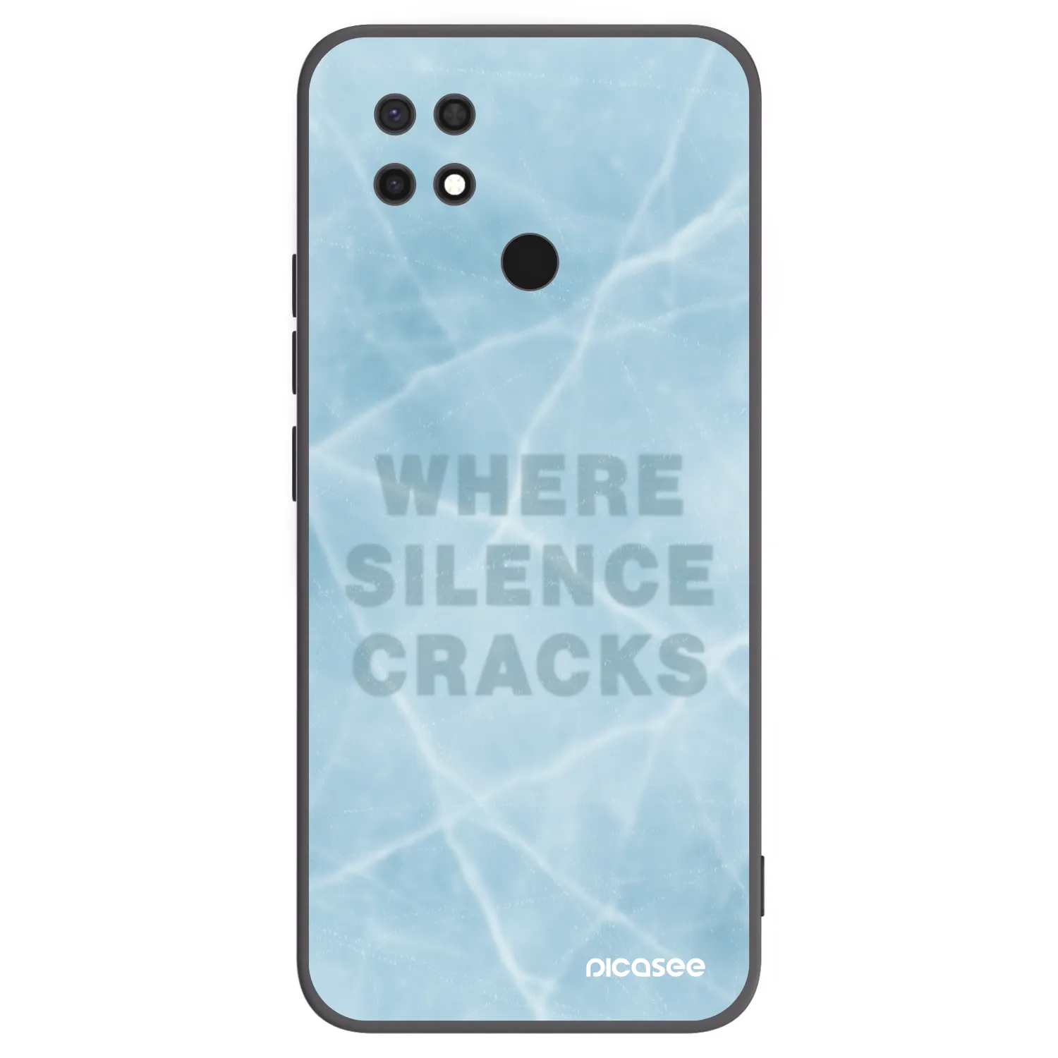 Picasee crna silikonska maskica za Xiaomi Redmi 10C - SILENCE