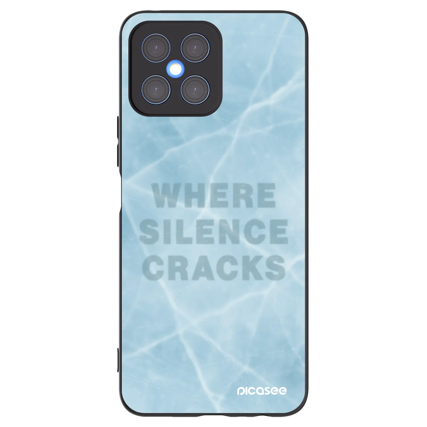 Picasee crna silikonska maskica za Honor X8 4G - SILENCE