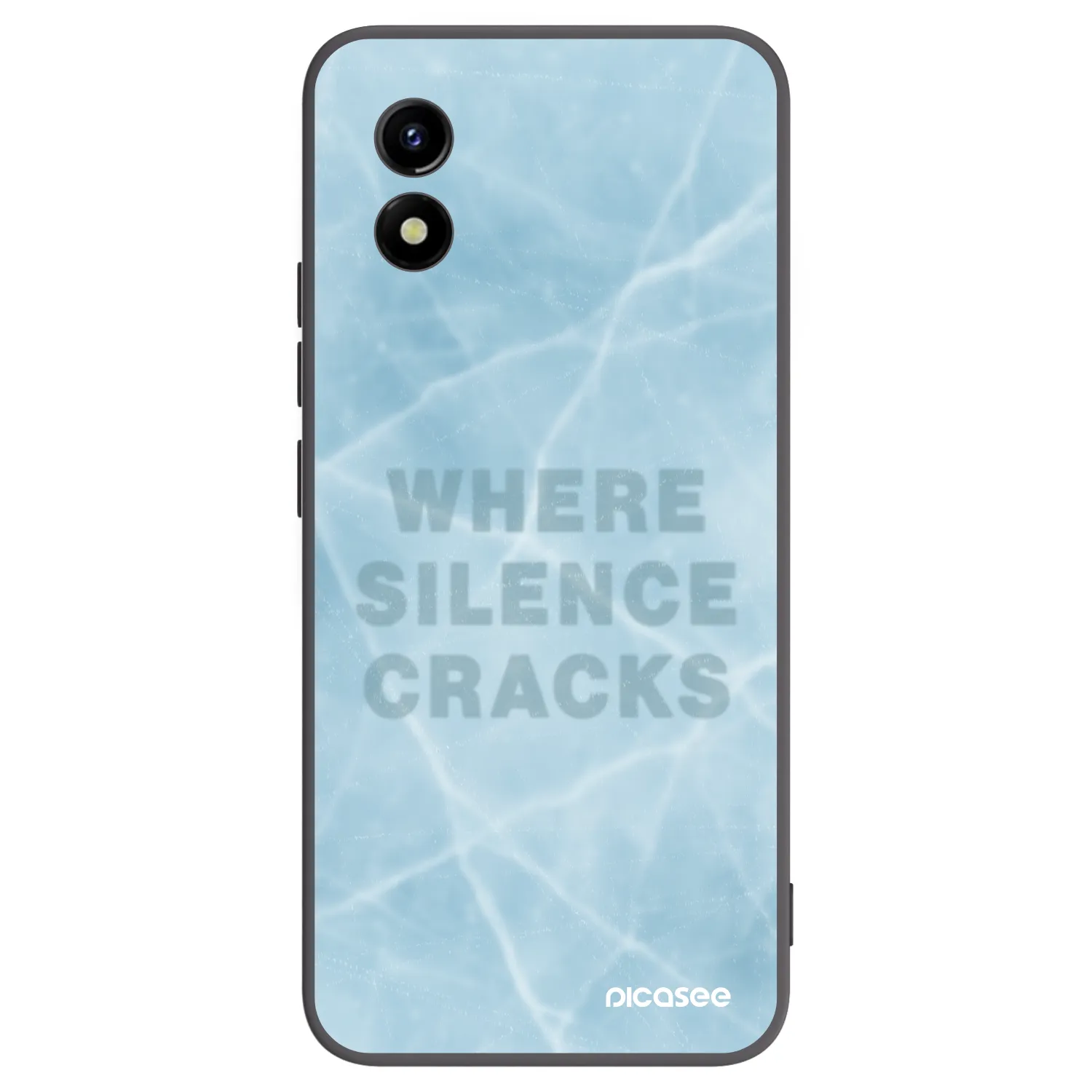 Picasee crna silikonska maskica za Vivo Y01 - SILENCE