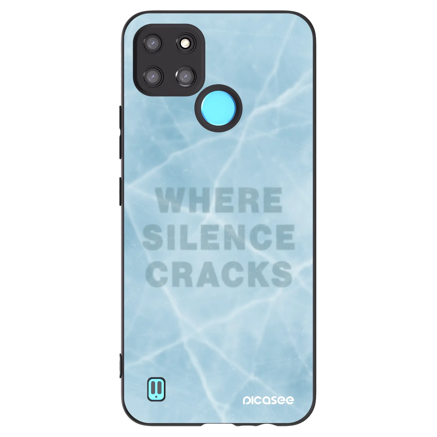Picasee crna silikonska maskica za Realme C21Y - SILENCE