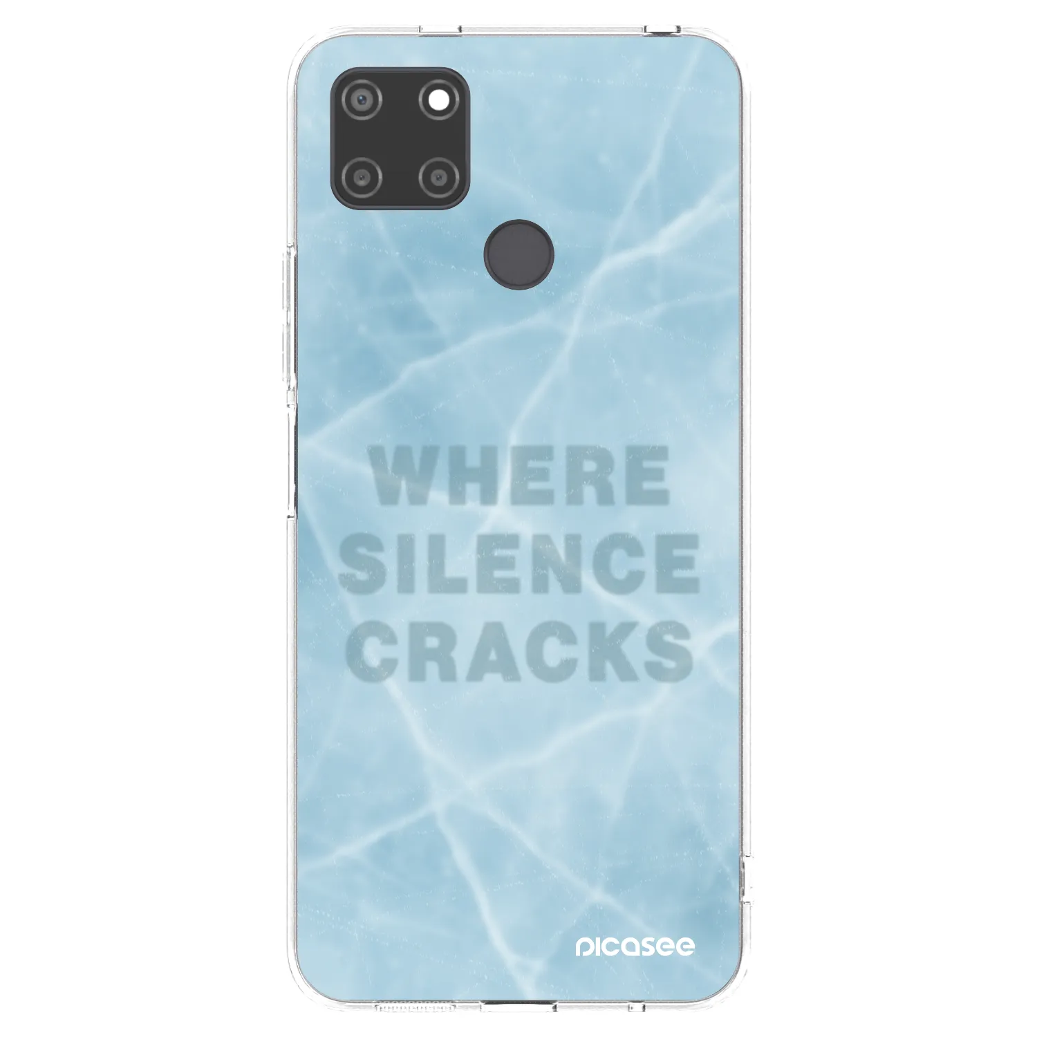 Picasee silikonska prozirna maskica za Realme C21Y - SILENCE