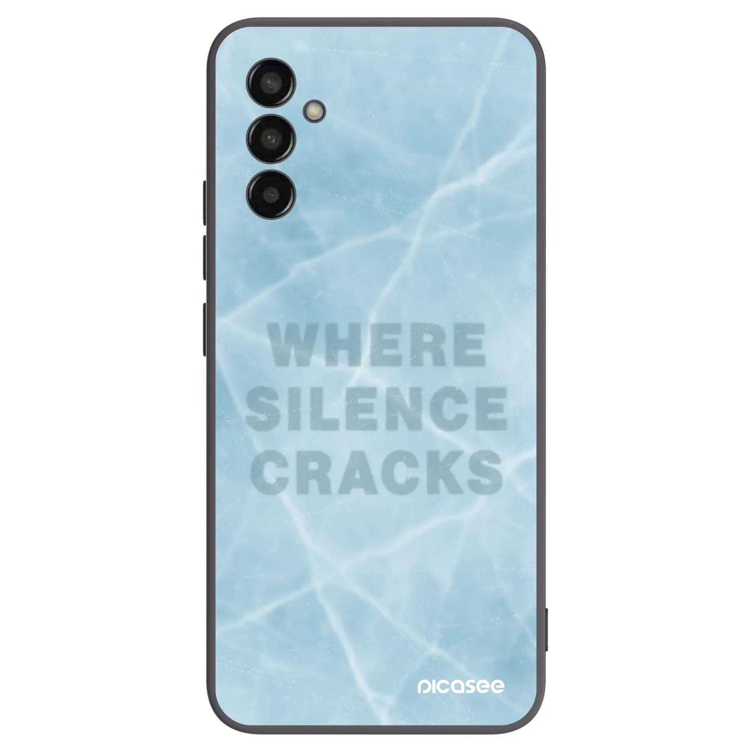 Picasee crna silikonska maskica za Samsung Galaxy M13 M135F - SILENCE