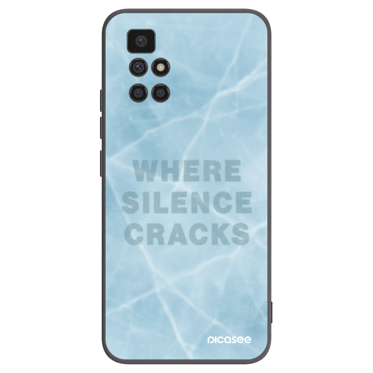 Picasee crna silikonska maskica za Xiaomi Redmi 10 (2022) - SILENCE