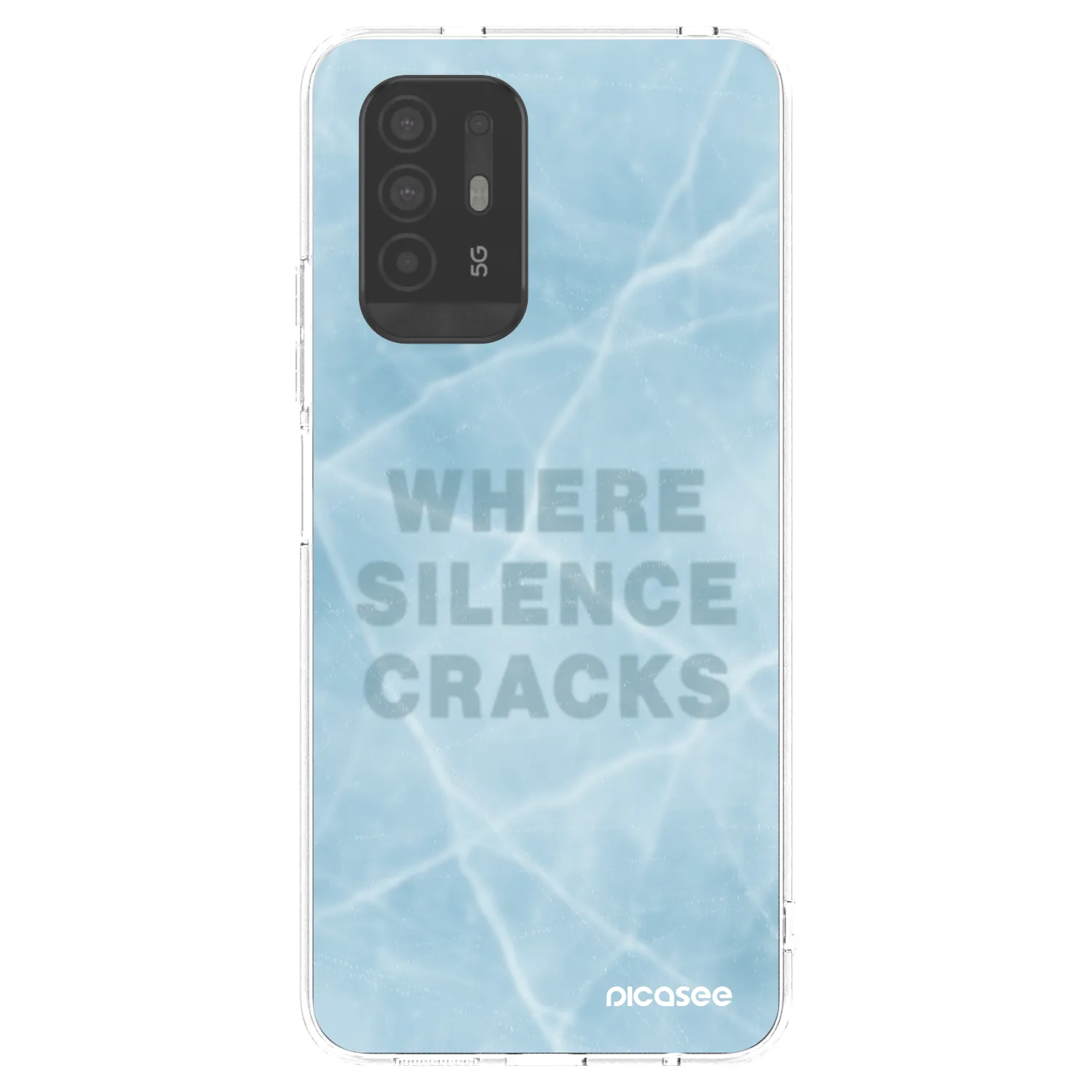 Picasee silikonska prozirna maskica za OPPO A94 5G - SILENCE