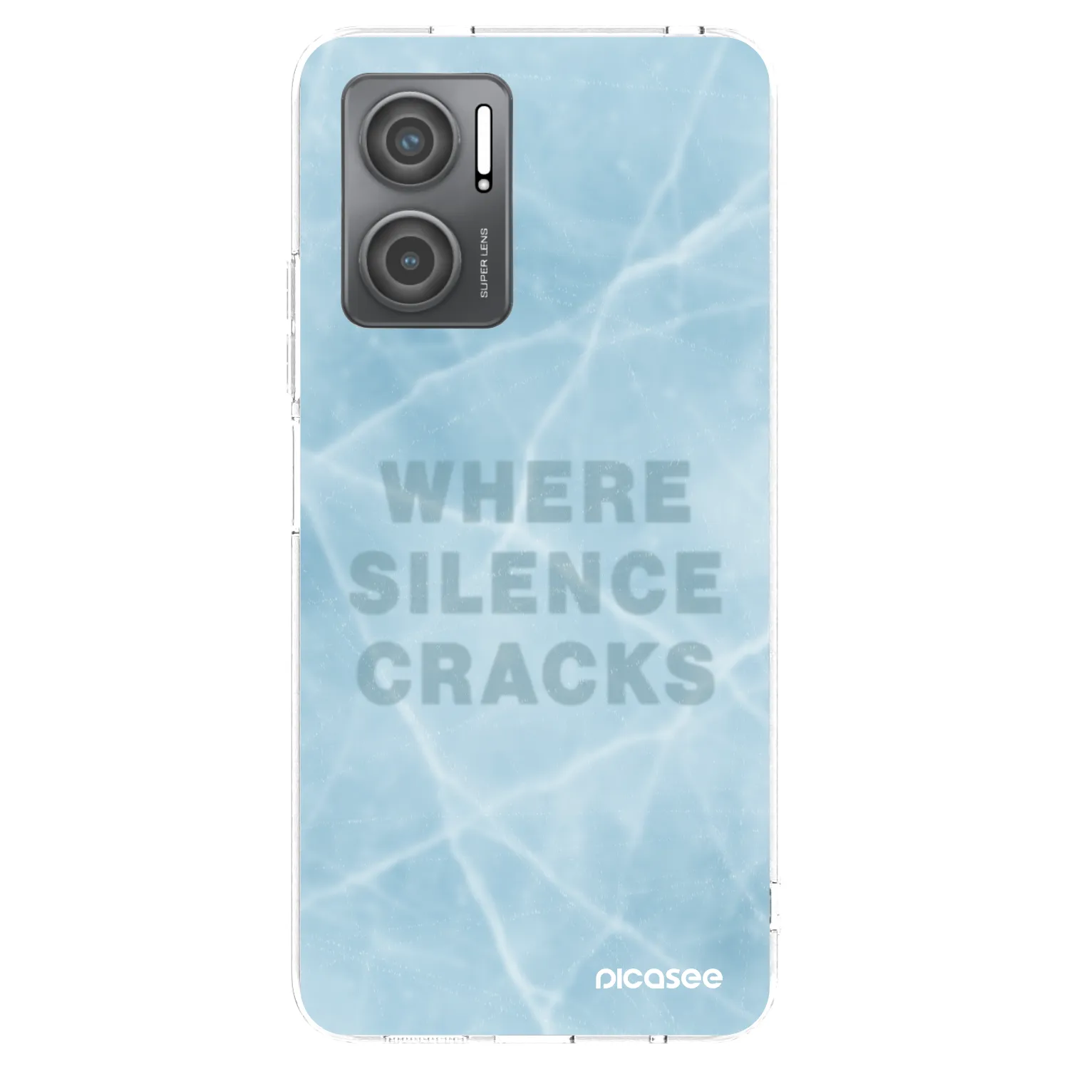 Picasee silikonska prozirna maskica za Xiaomi Redmi 10 5G - SILENCE