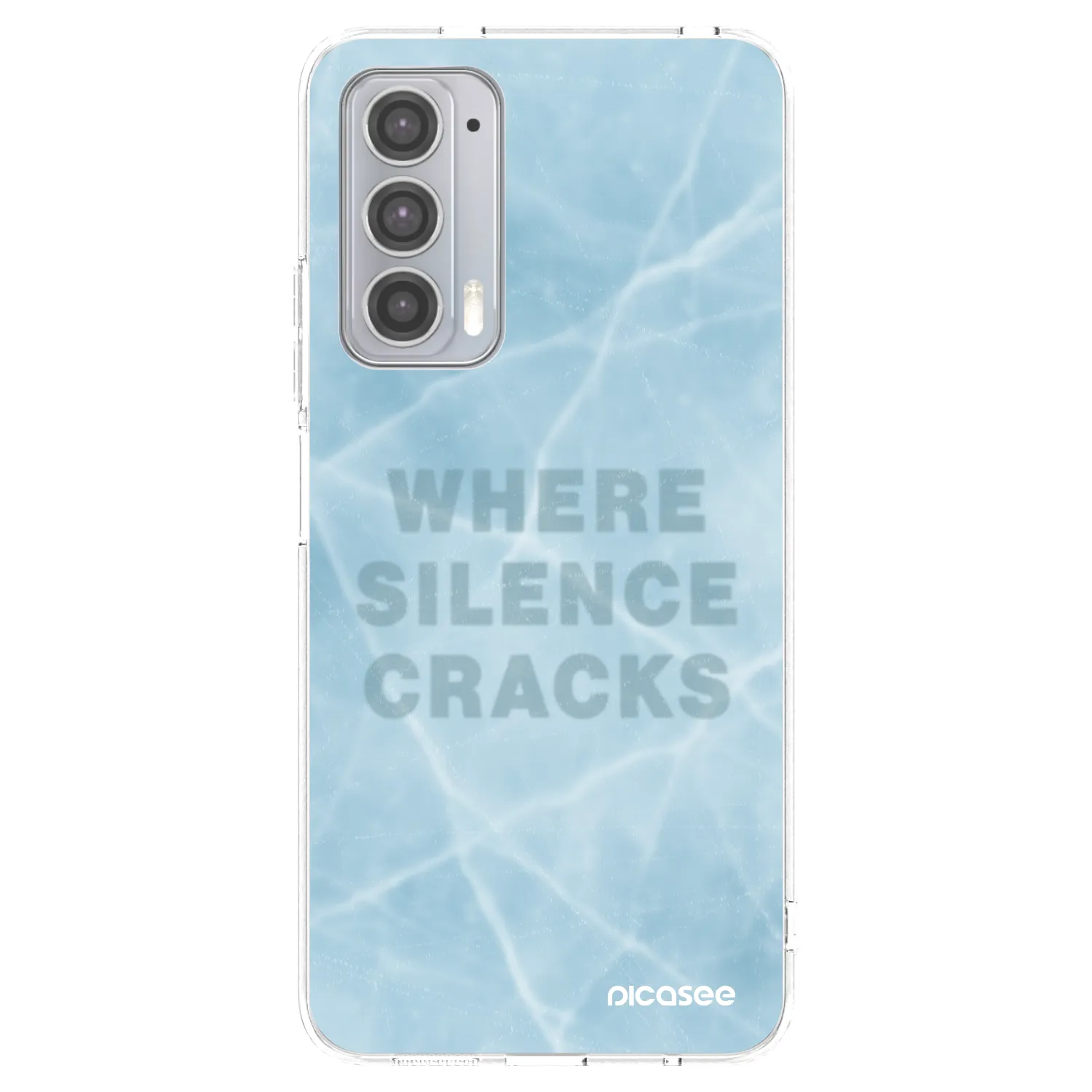 Picasee silikonska prozirna maskica za Motorola Edge 20 - SILENCE