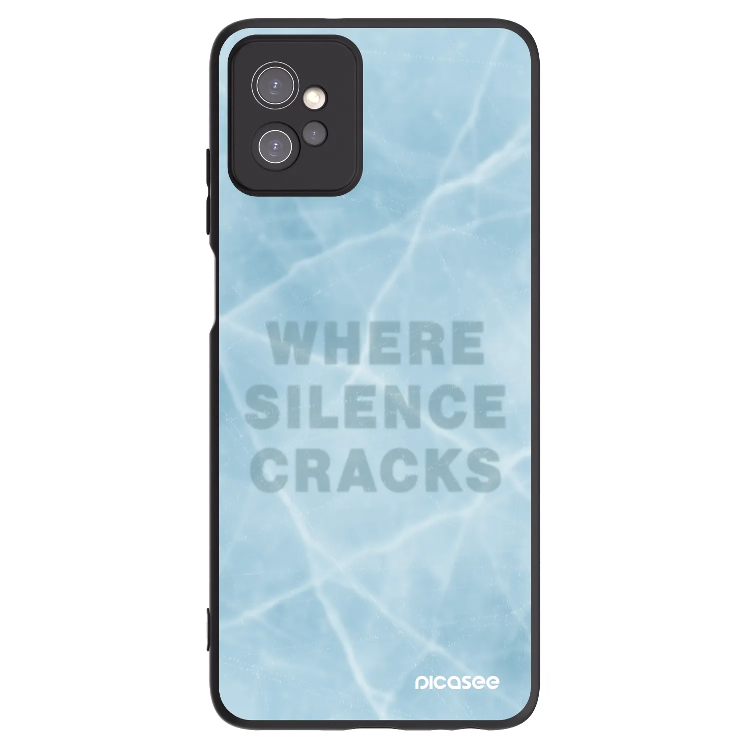 Picasee crna silikonska maskica za Motorola Moto G32 - SILENCE