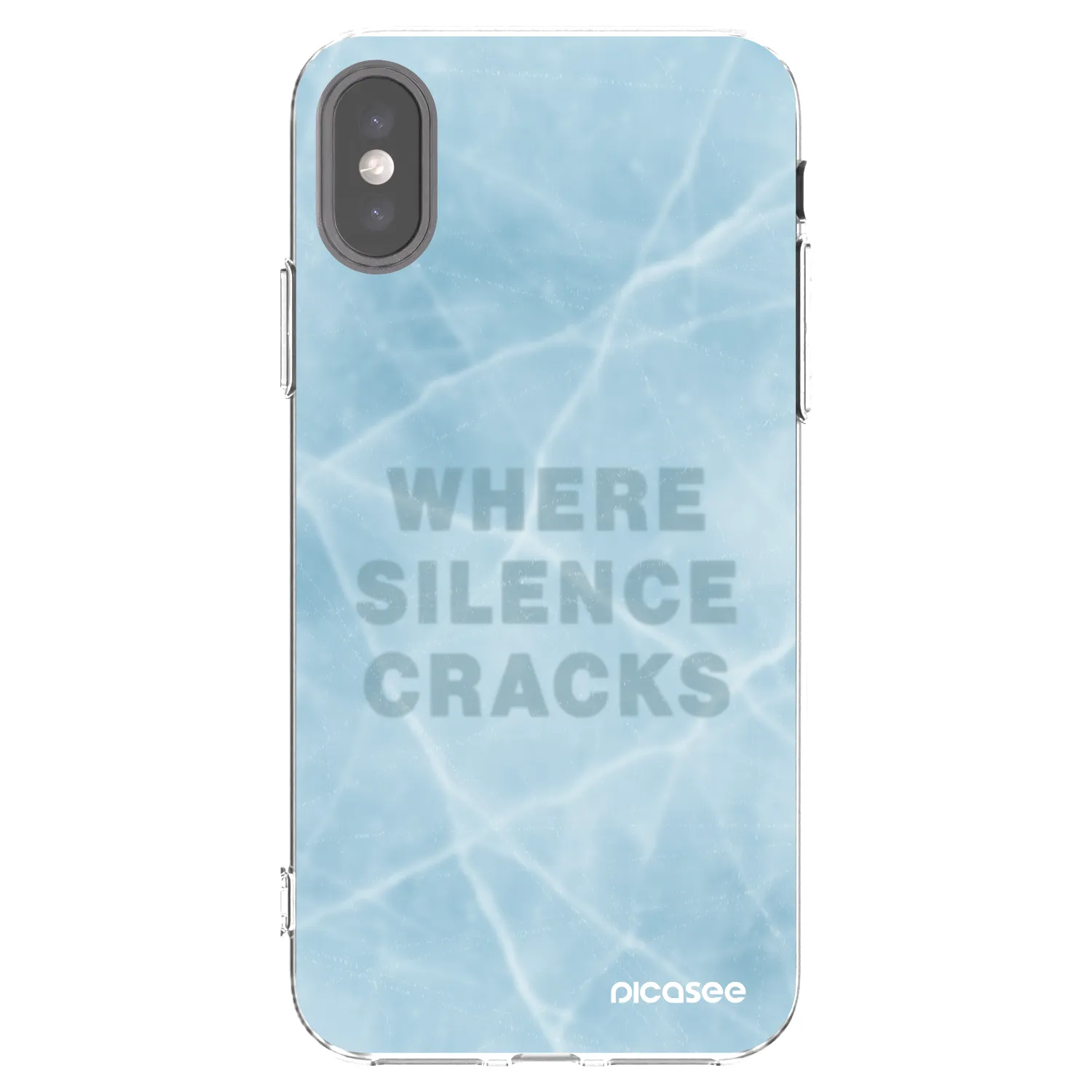 Picasee silikonska prozirna maskica za Apple iPhone X/XS - SILENCE